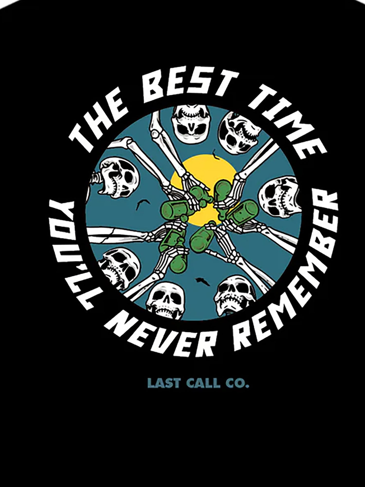 Last Call Co Remember Graphic T-shirt Black close-up back graphic detail