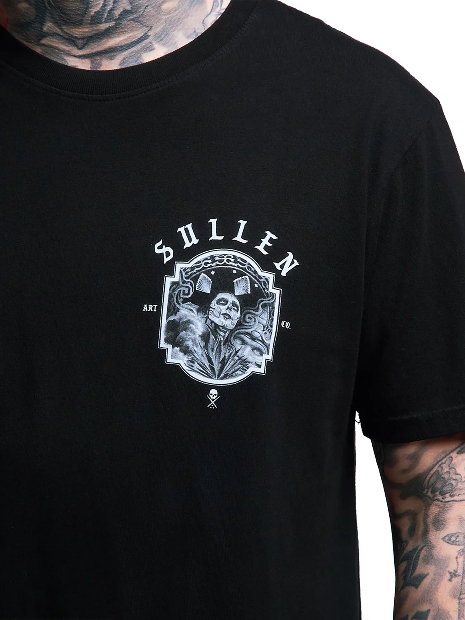 Sullen Men's Rosales Premium Graphic T-shirt - Jet Black by Sullen