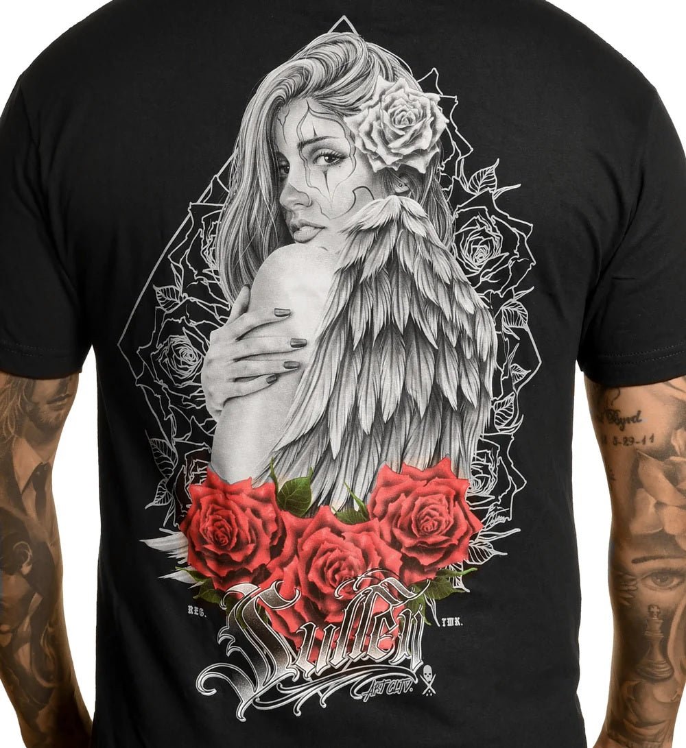 Sullen Men's Rose Angel Short Sleeve Standard T-shirt by Sullen