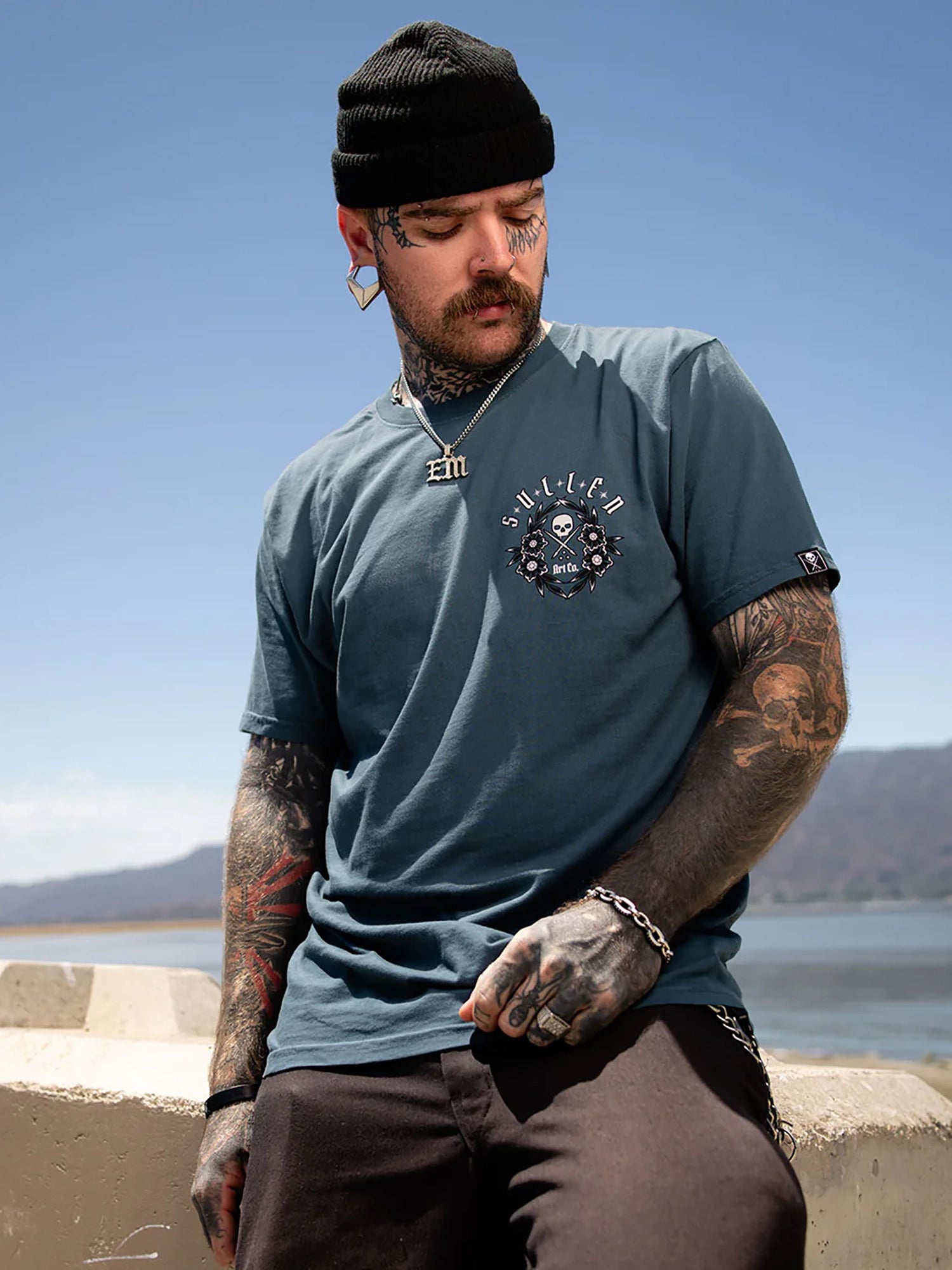 Sullen Men's Sea Spoils Premium T-shirt - Orion Blue by Sullen