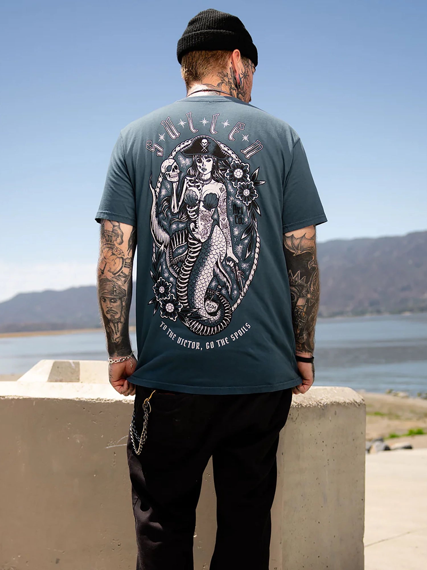 Sullen Men's Sea Spoils Premium T-shirt - Orion Blue by Sullen