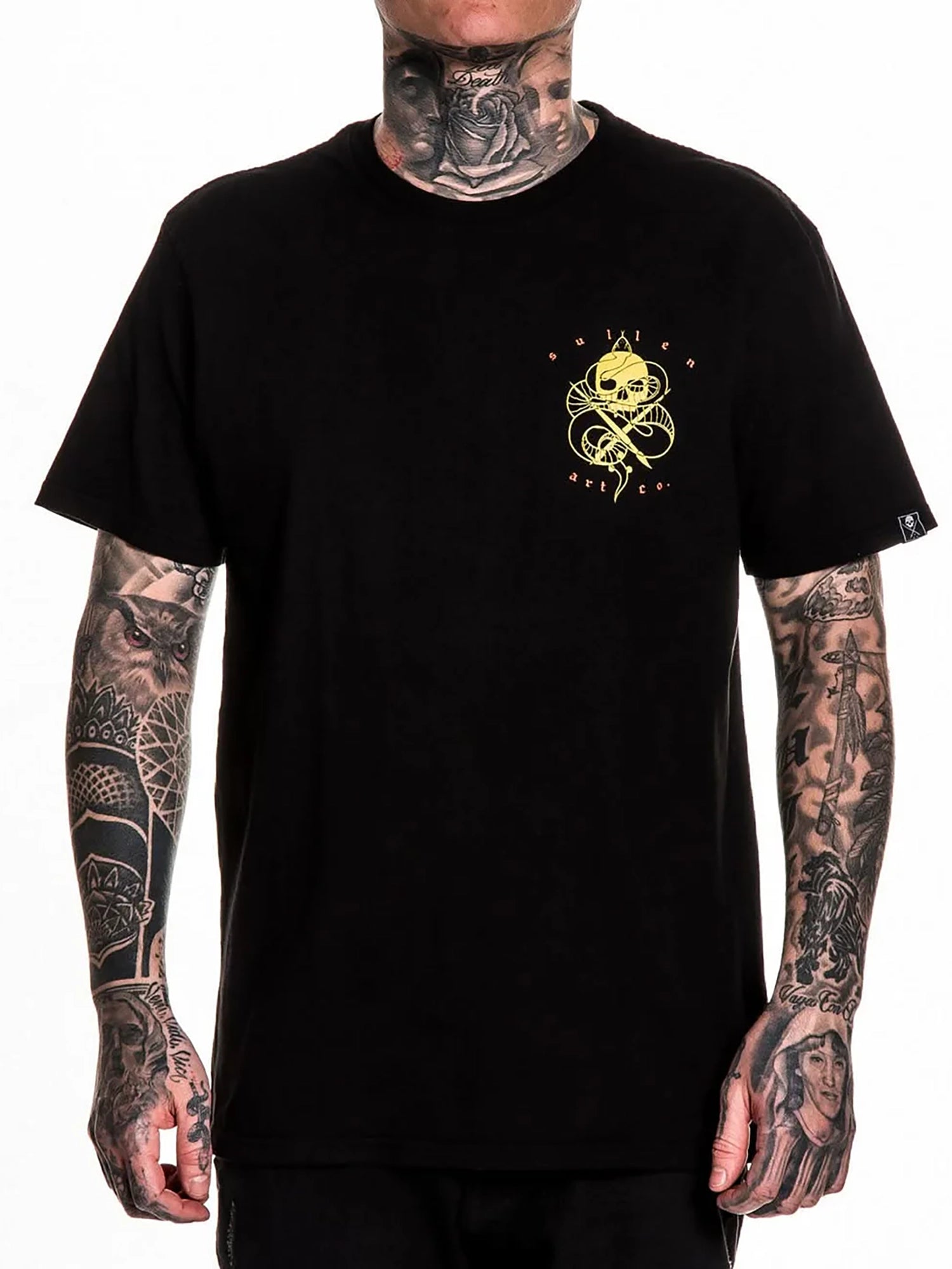 Sullen Men's Serpentine Premium Graphic T-shirt - Jet Black by Sullen