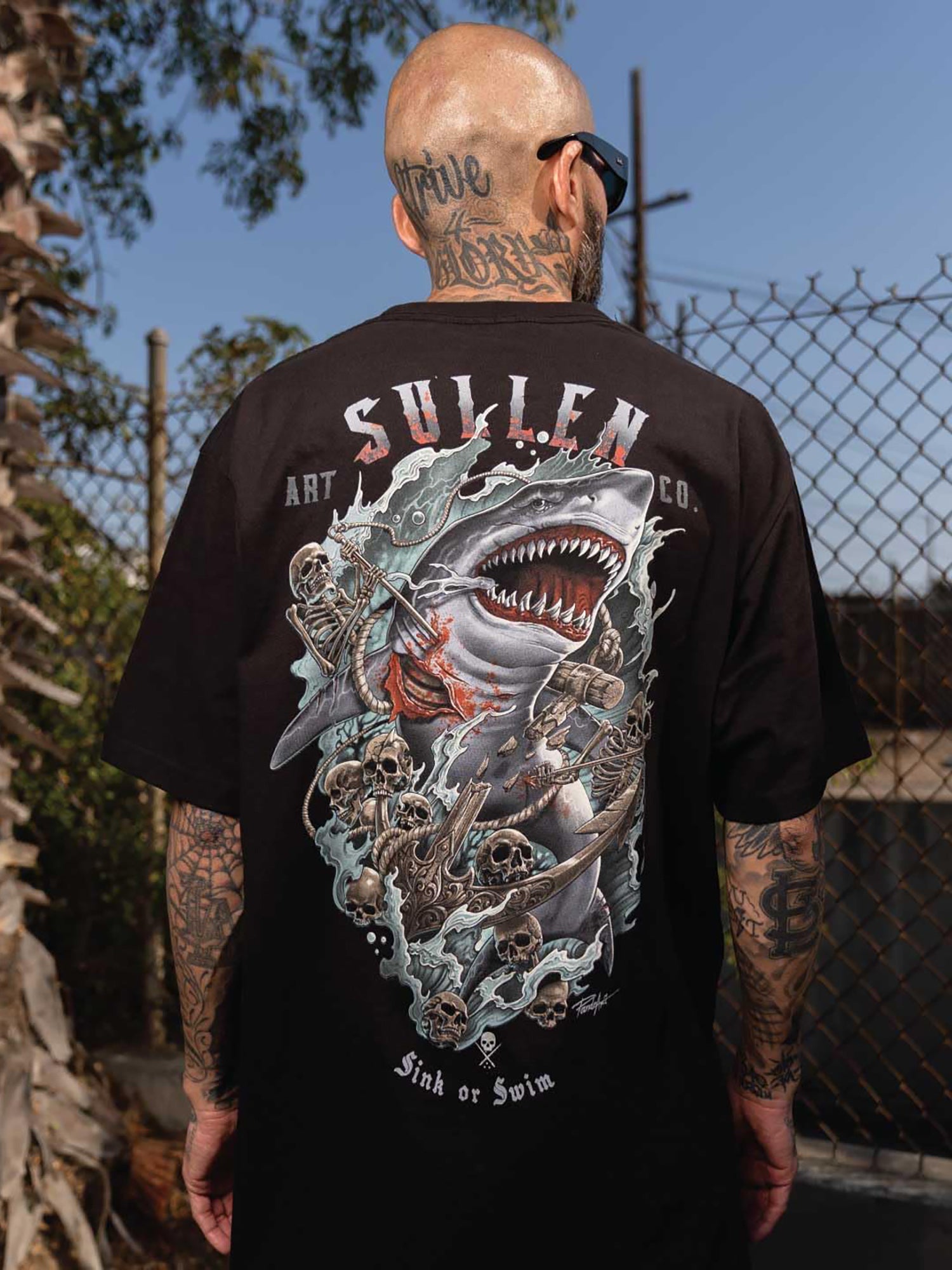 Sullen Men's Shark Battle Standard T-shirt