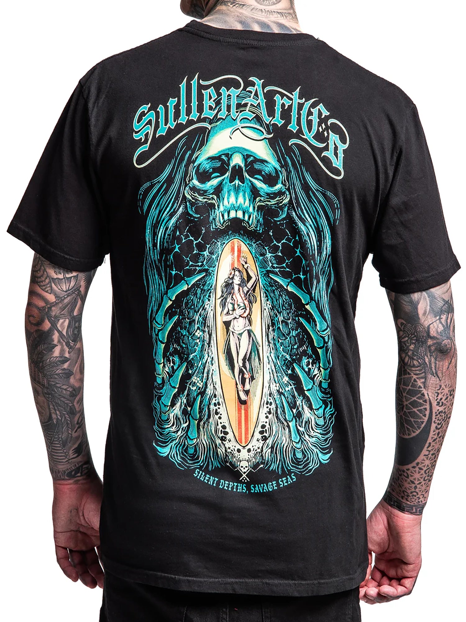 Sullen Men's Silent Depths Premium Tee - Jet Black by Sullen