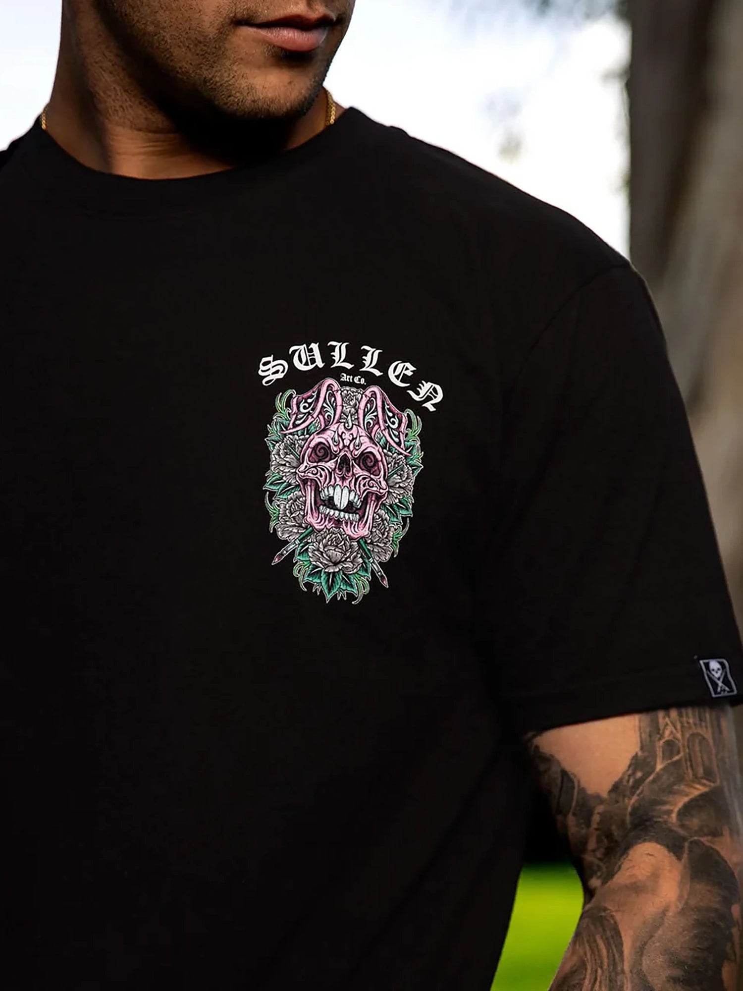 Sullen Men's Skull Bunny 26 Premium Graphic T-shirt