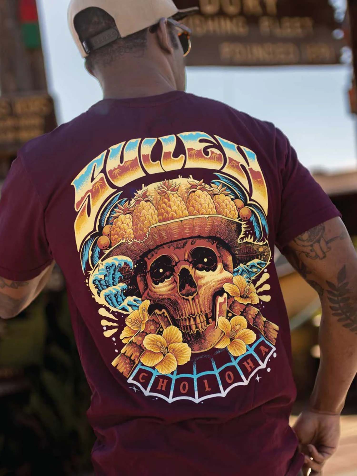 Sullen Men's Skulloha Short Sleeve Premium T-shirt by Sullen