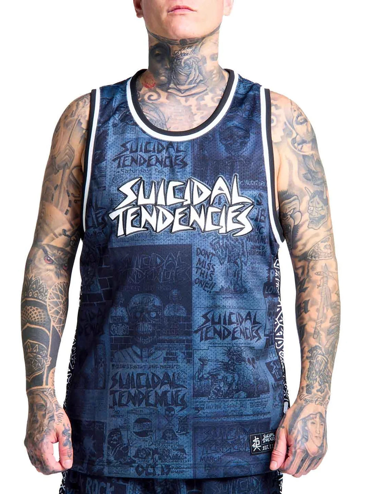 Sullen x Suicidal Tendencies Men's Posted Heavy Mesh Jersey - Grey