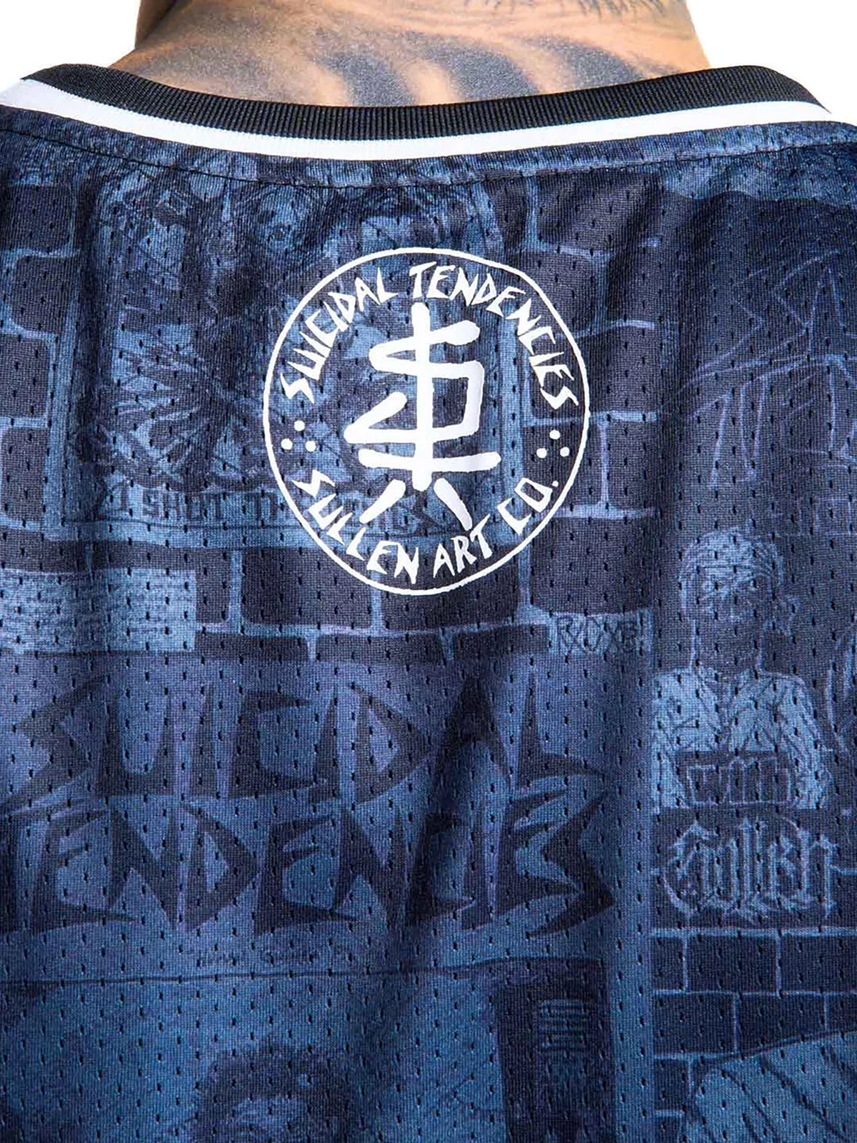 Sullen x Suicidal Tendencies Men's Posted Heavy Mesh Jersey - Grey