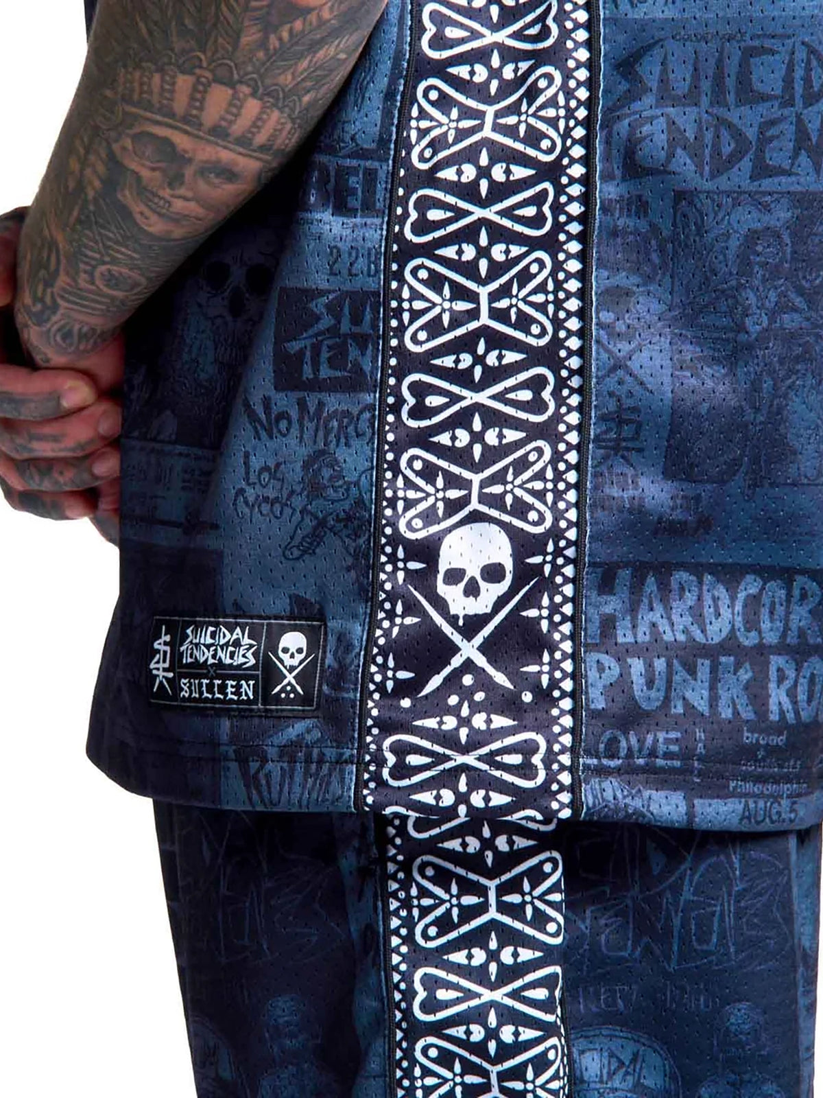 Sullen x Suicidal Tendencies Men's Posted Heavy Mesh Jersey - Grey