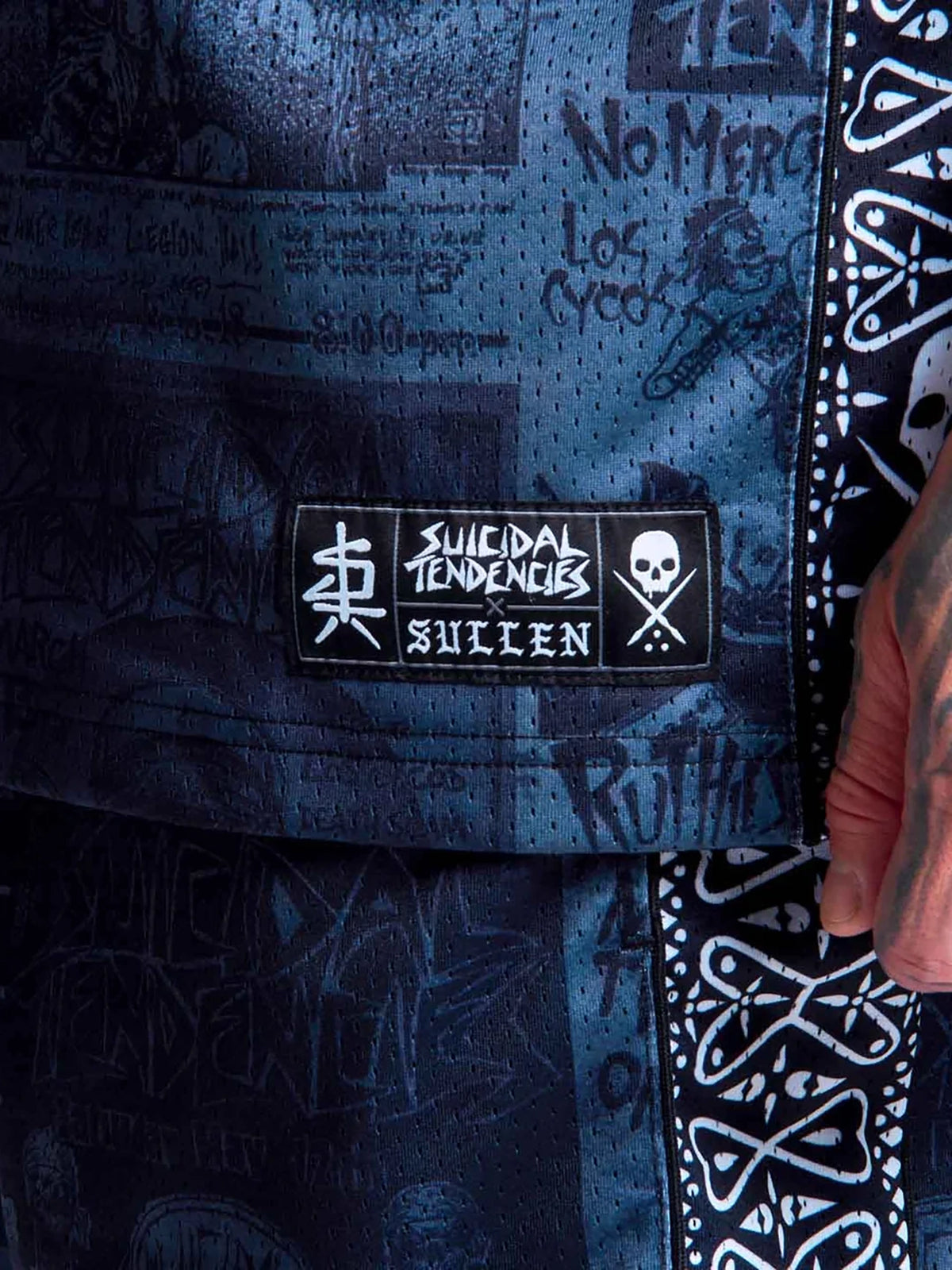 Sullen x Suicidal Tendencies Men's Posted Heavy Mesh Jersey - Grey