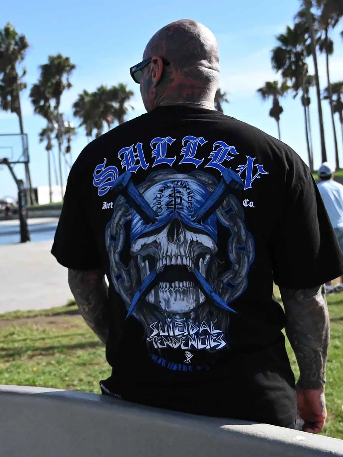 Sullen x Suicidal Tendencies Men's War Head Premium Graphic T-shirt - Jet Black