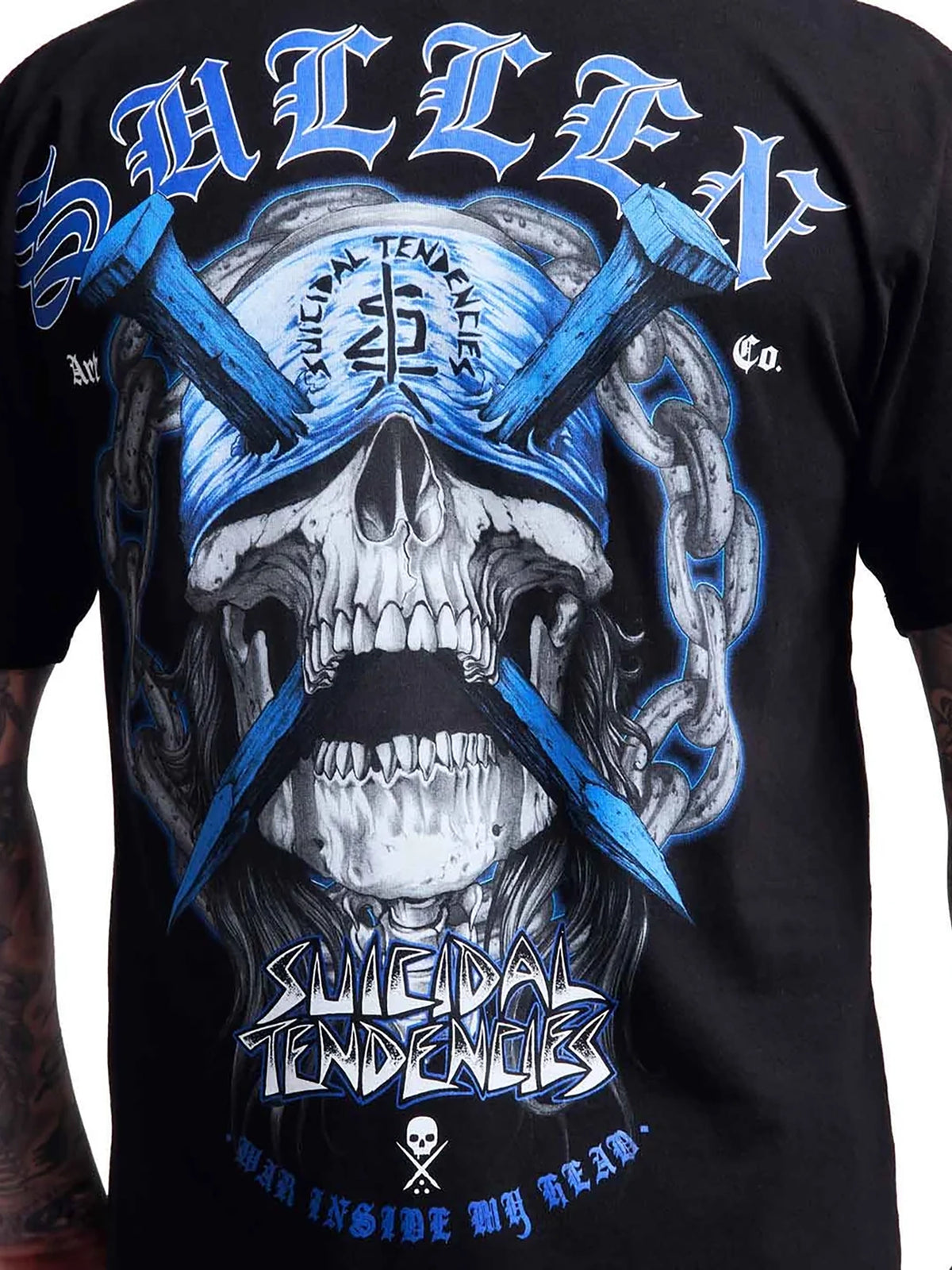 Sullen x Suicidal Tendencies Men's War Head Premium Graphic T-shirt - Jet Black