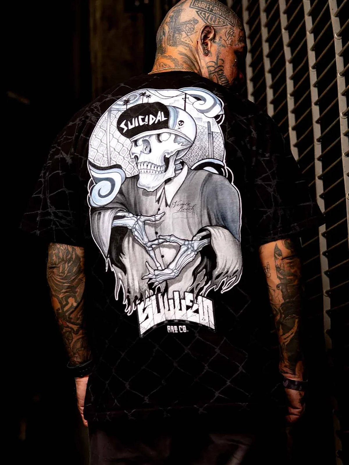Sullen x Suicidal Tendencies Men's ST x SAC “1 Ton” Relaxed Fit Graphic T-shirt - Jet Black