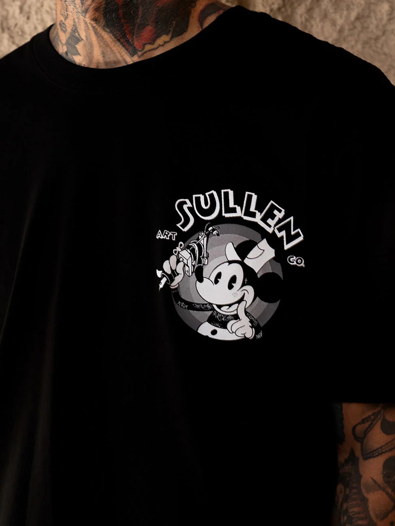 Sullen Men's Steamboat Sullie Premium Graphic Tee - Jet Black