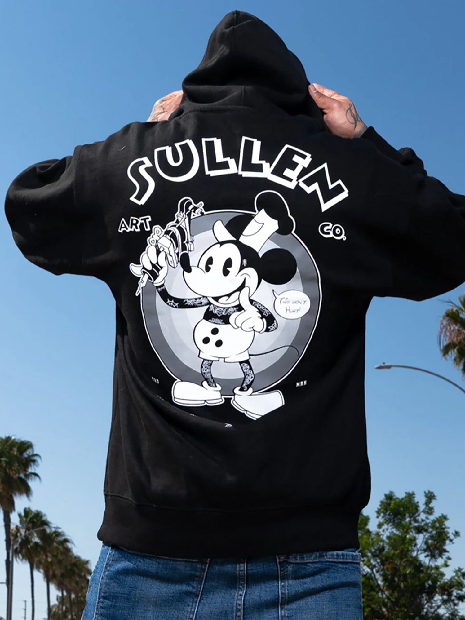 Sullen Men's Steamboat Sullie Pullover Hoodie - Black