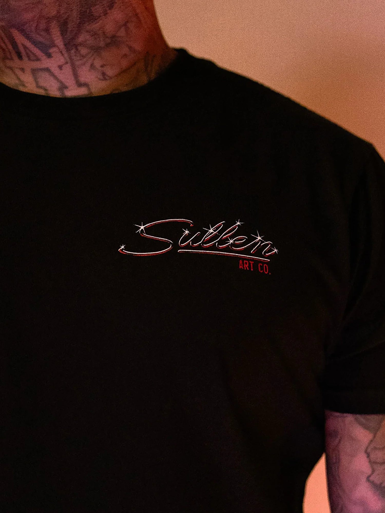 Sullen Men's Stingray Premium Graphic T-shirt - Jet Black by Sullen