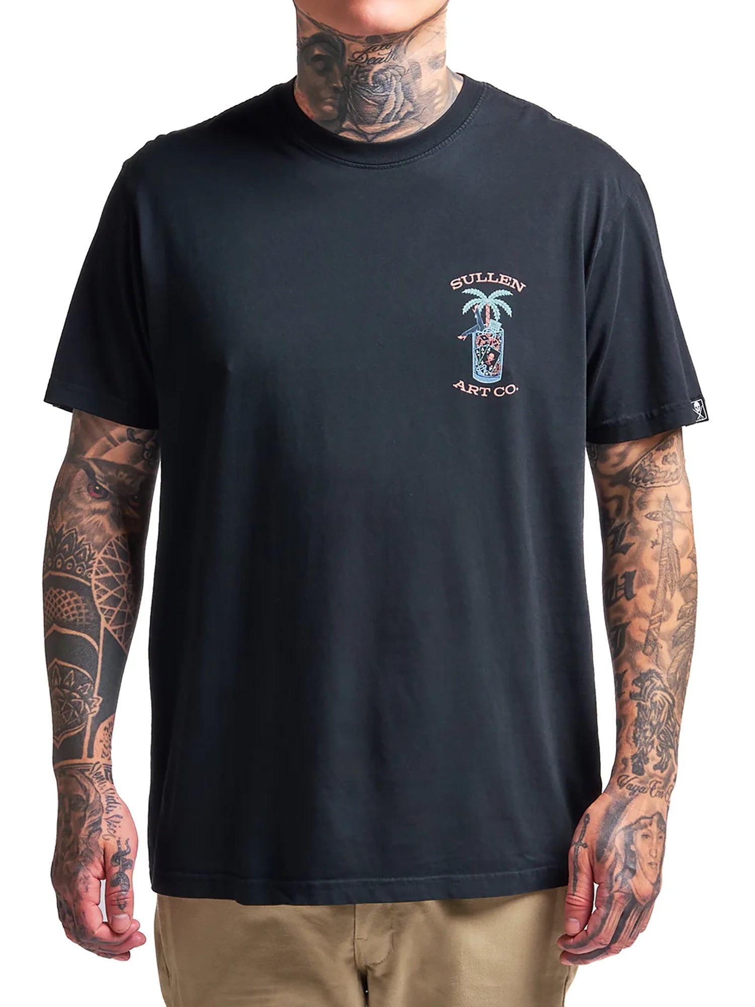 Sullen Men's Sullen Motel Premium Graphic T-shirt - Caviar