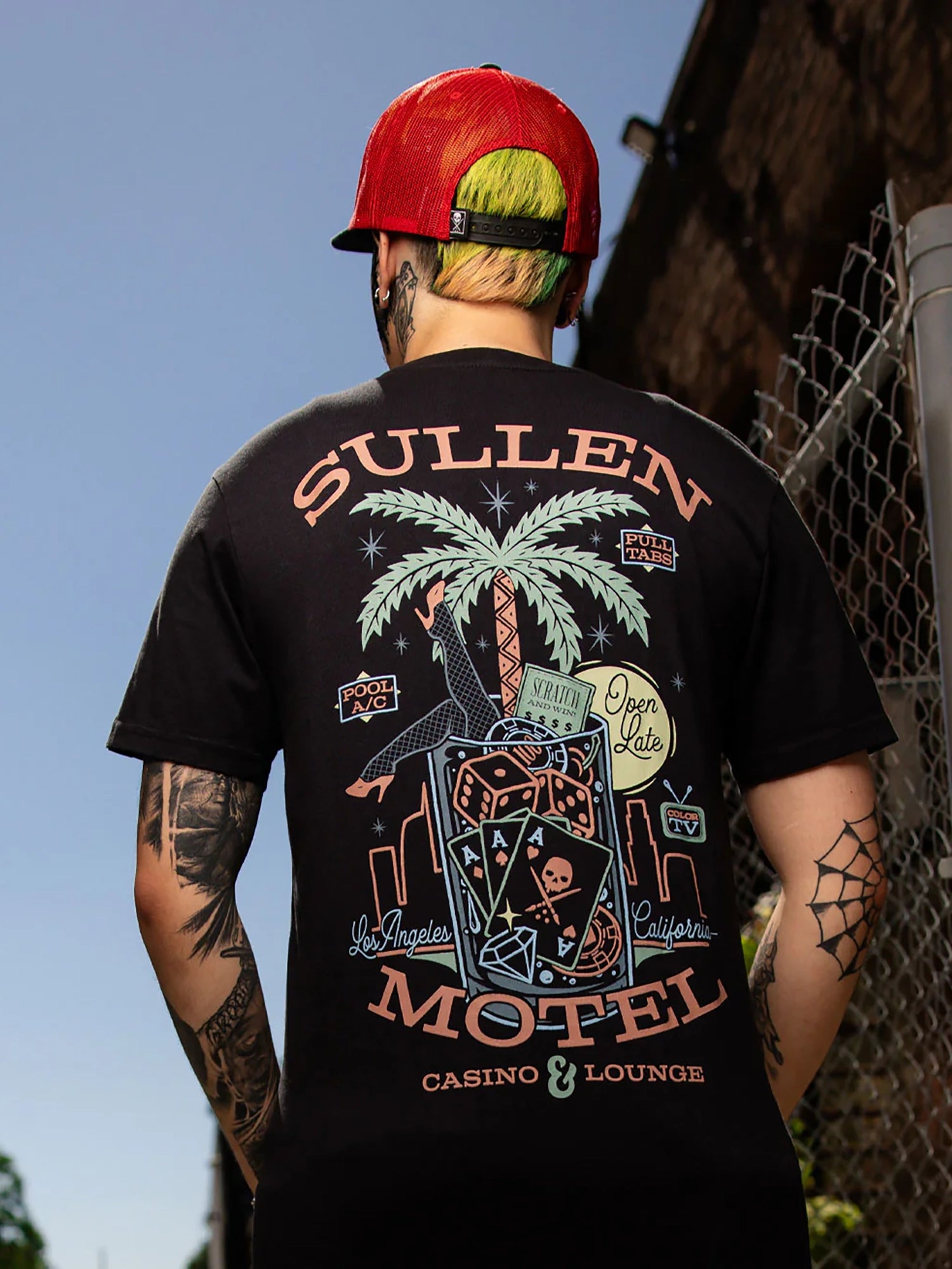 Sullen Men's Sullen Motel Premium Graphic T-shirt - Caviar