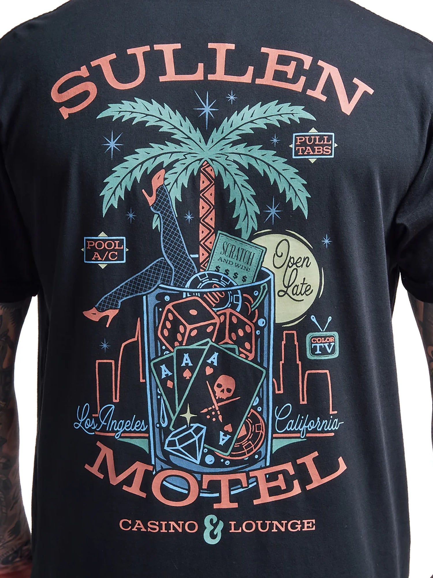Sullen Men's Sullen Motel Premium Graphic T-shirt - Caviar