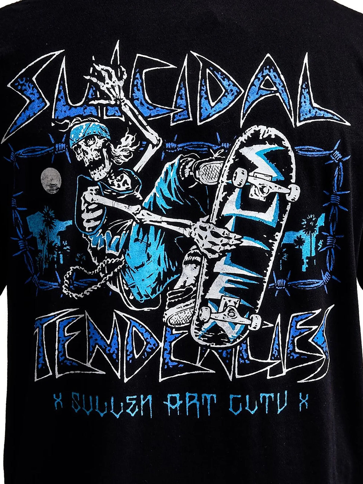 Sullen x Suicidal Tendencies Men's Sk8r “1 Ton” Graphic T-shirt - Jet Black