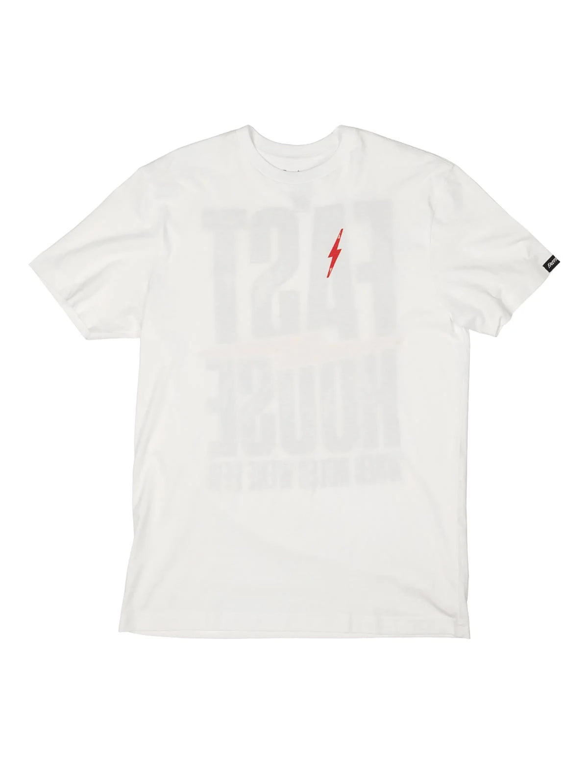 Fasthouse Men's Surge Graphic T-shirt in White, front flat-lay view