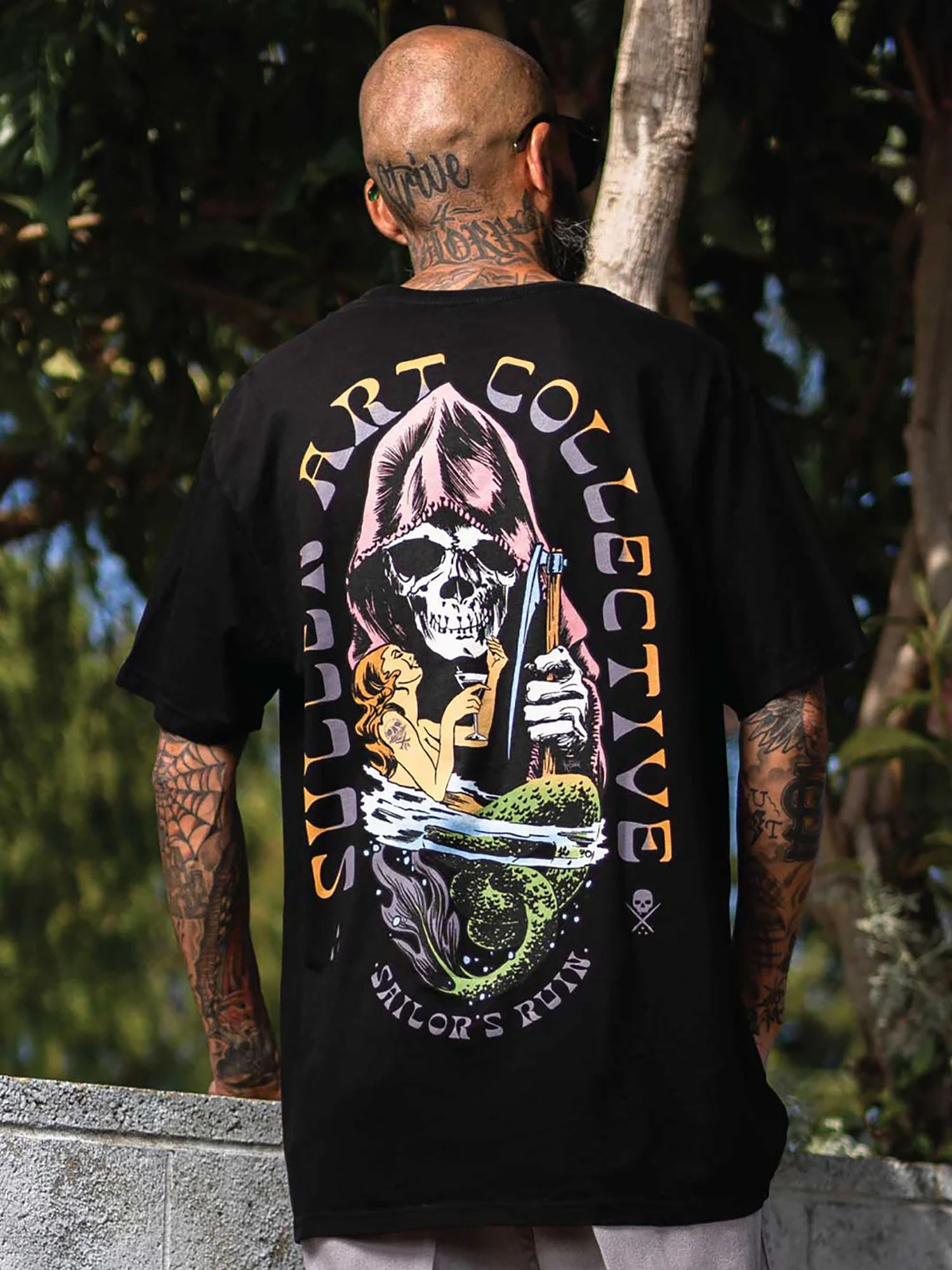Sullen Men's Swimming with Death Premium T-shirt by Sullen