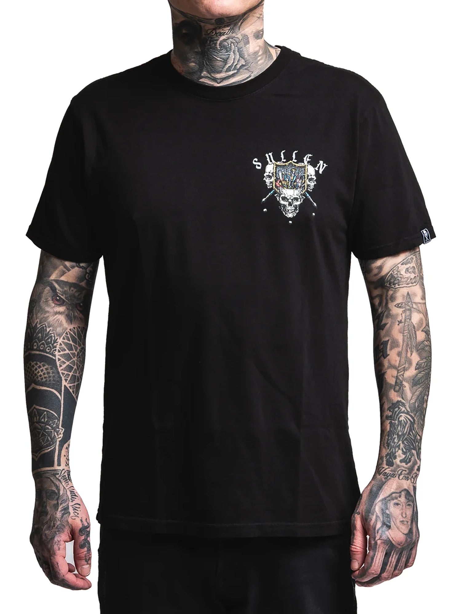 Sullen Men's Triple Header Premium Graphic Tee - Jet Black