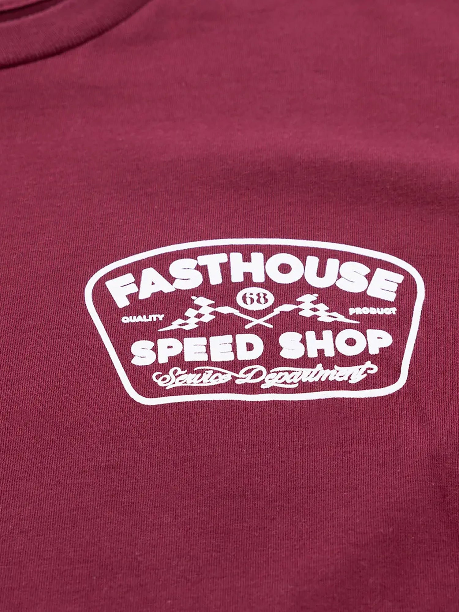 Fasthouse Men's Wedged Graphic T-shirt - Maroon by FASTHOUSE