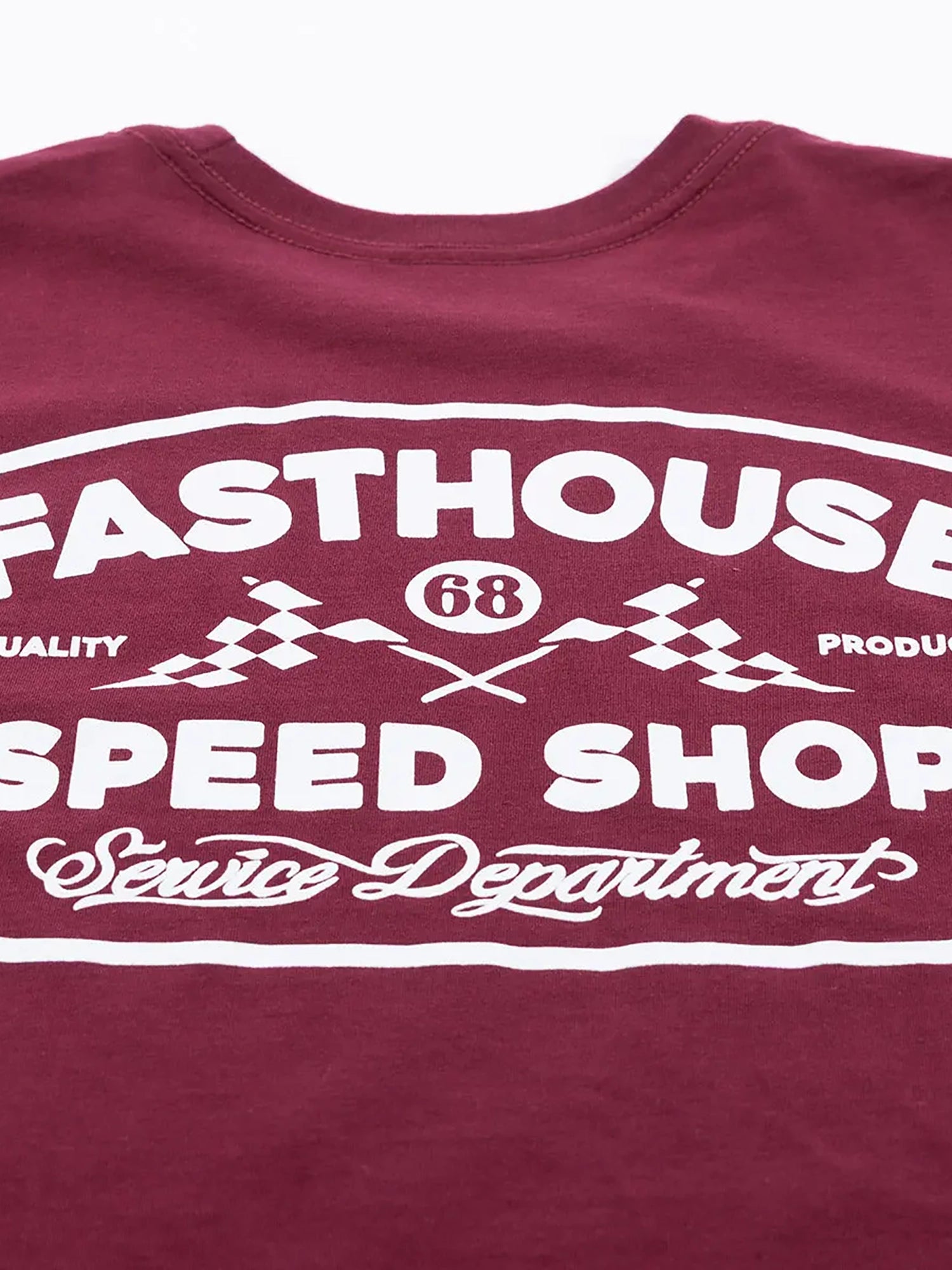 Fasthouse Men's Wedged Graphic T-shirt - Maroon by FASTHOUSE