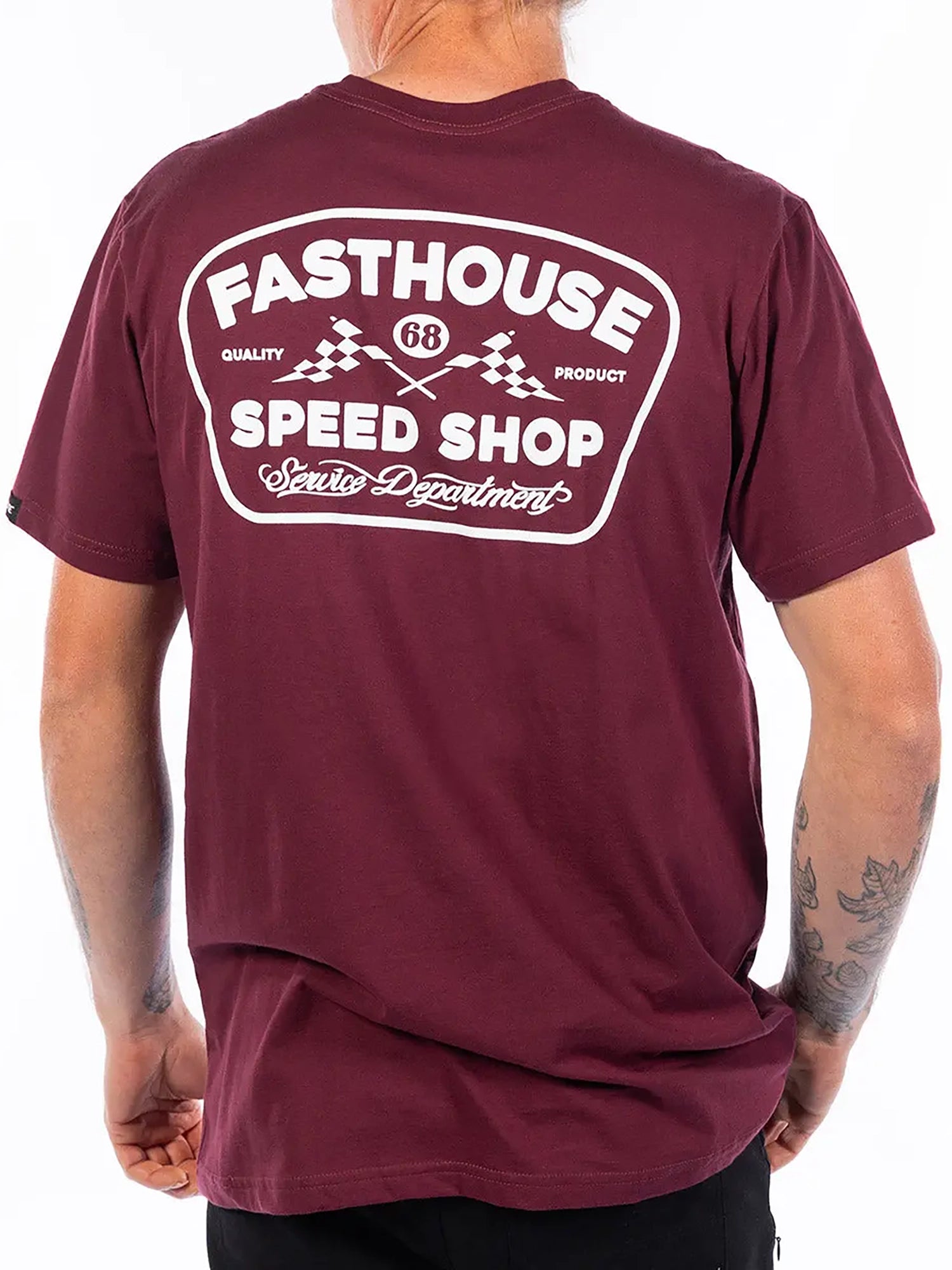 Fasthouse Men's Wedged Graphic T-shirt - Maroon by FASTHOUSE