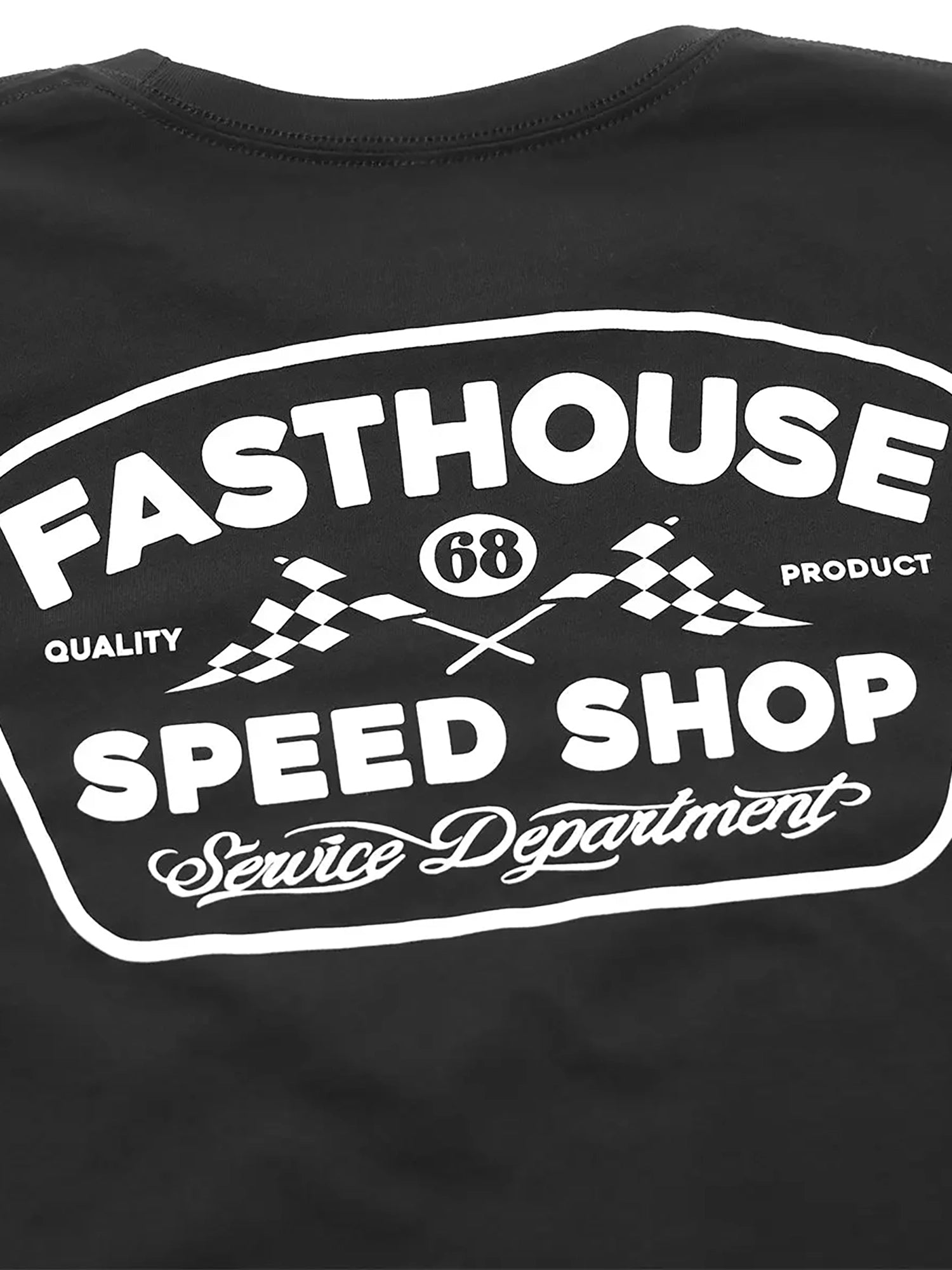 Fasthouse Men's Wedged Graphic T-shirt - Maroon – Black, graphic detail