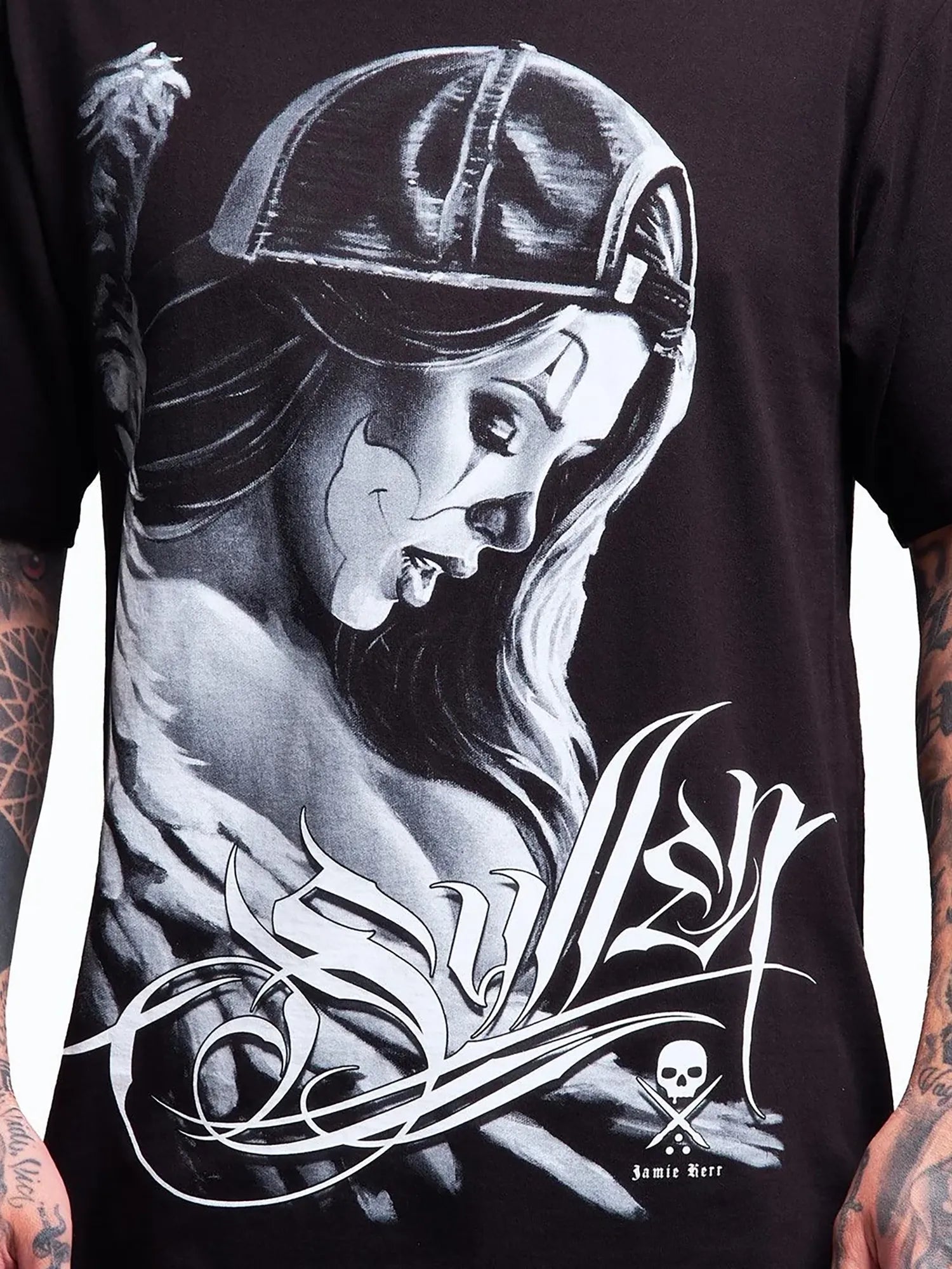 Close-up of Sullen Fallen Standard T-shirt front artwork