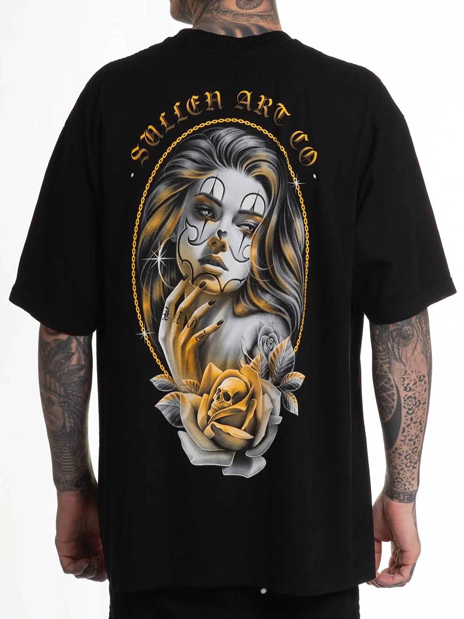 Sullen Gold Gaze 1 Ton T-shirt back view