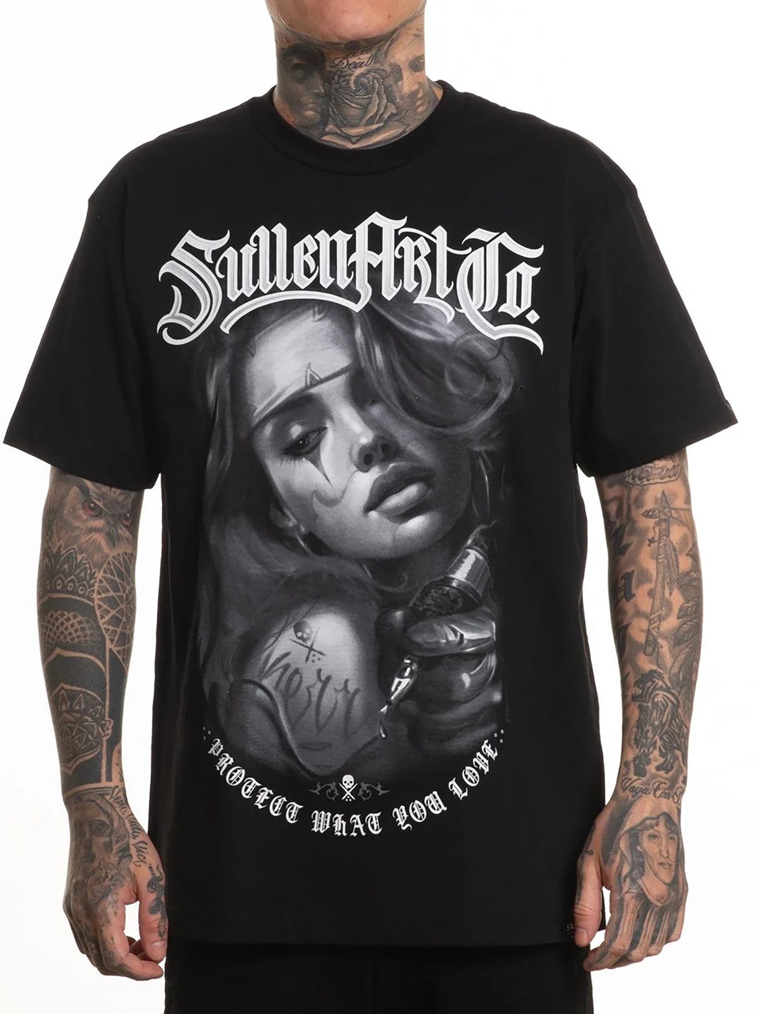 Sullen Men’s Grey Scale "1 Ton" Relaxed Fit T-shirt - Jet Black