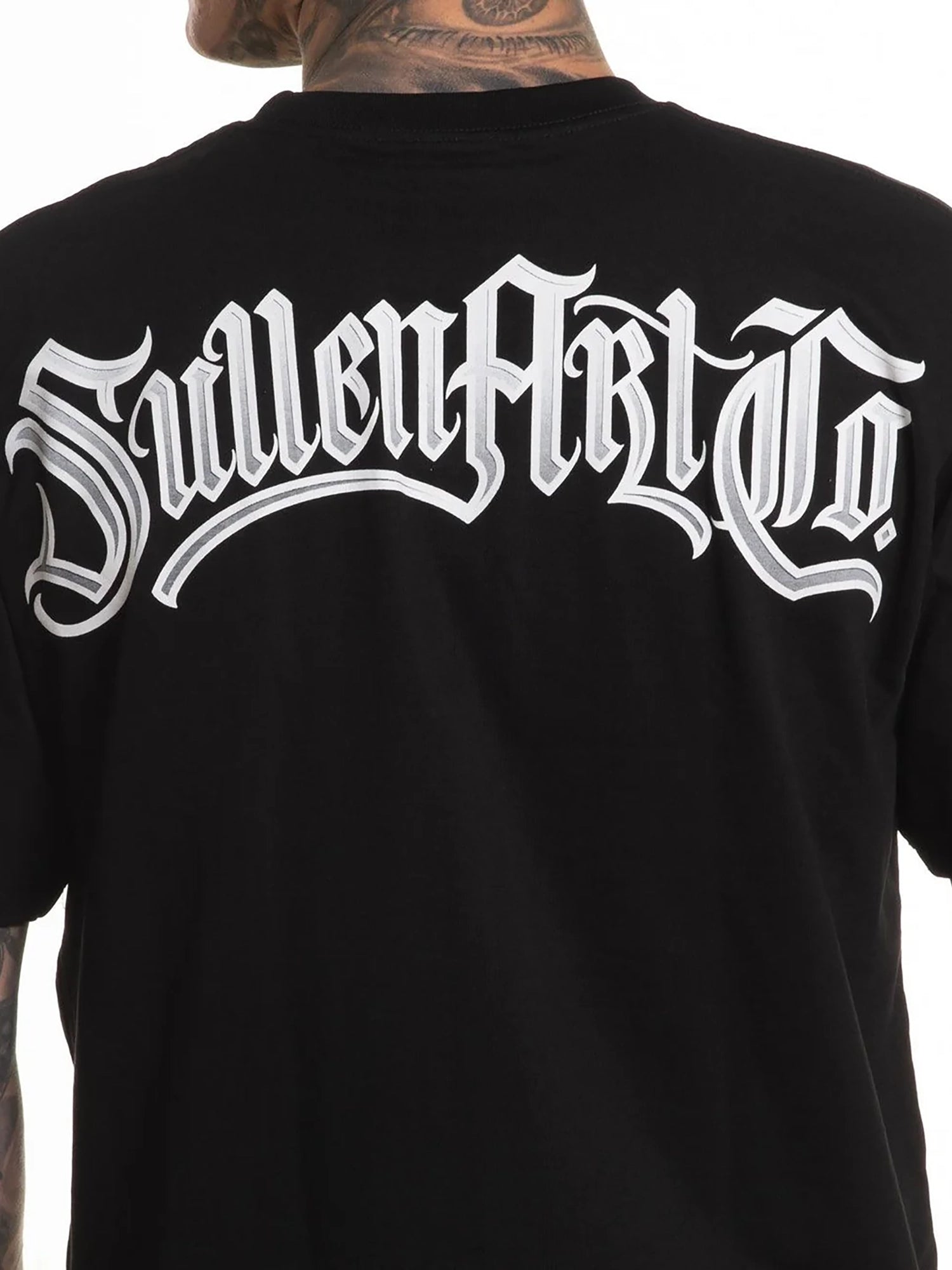 Sullen Men’s Grey Scale "1 Ton" Relaxed Fit T-shirt - Jet Black