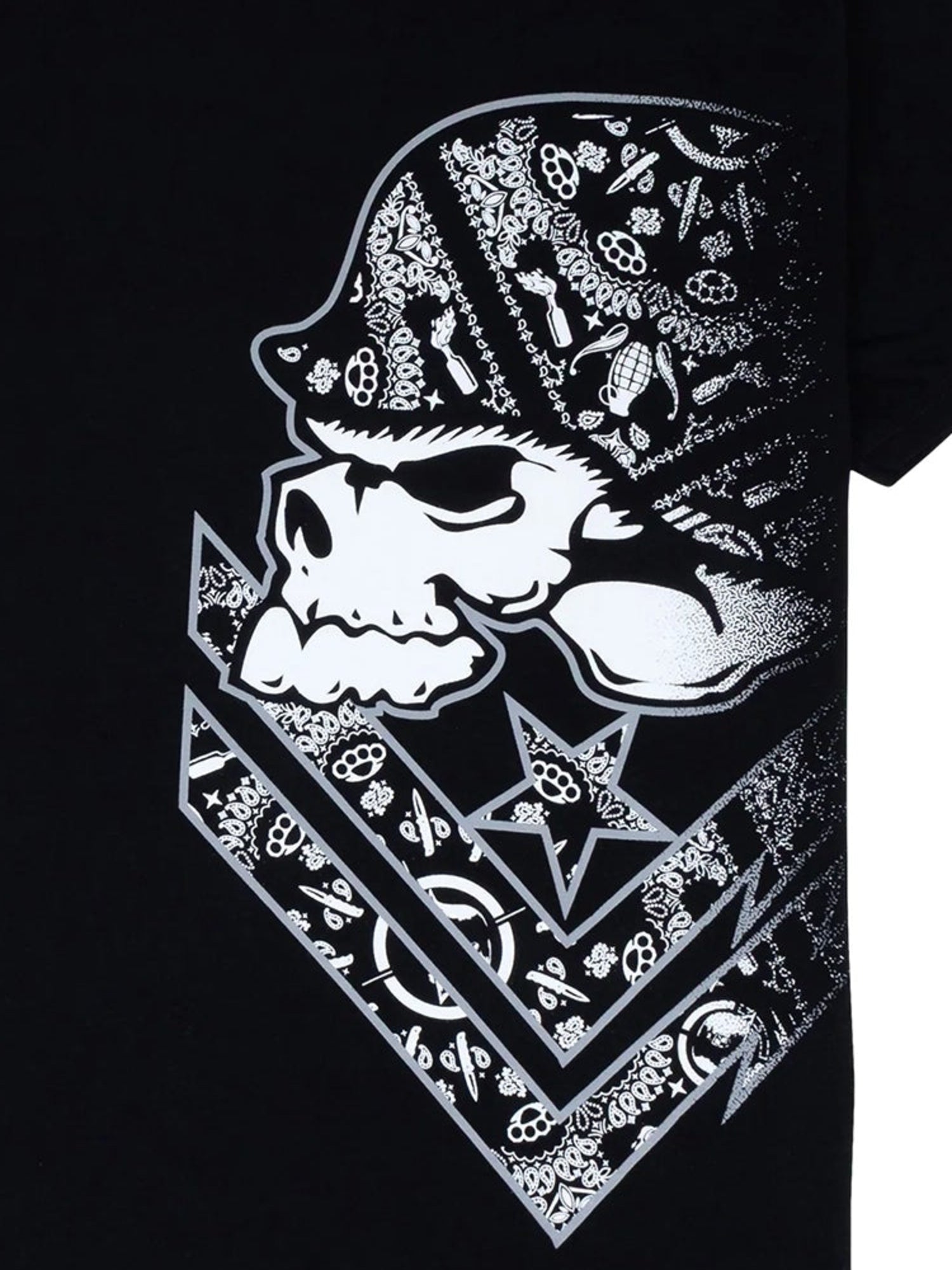Metal Mulisha Guard T-shirt complete skull graphic close-up
