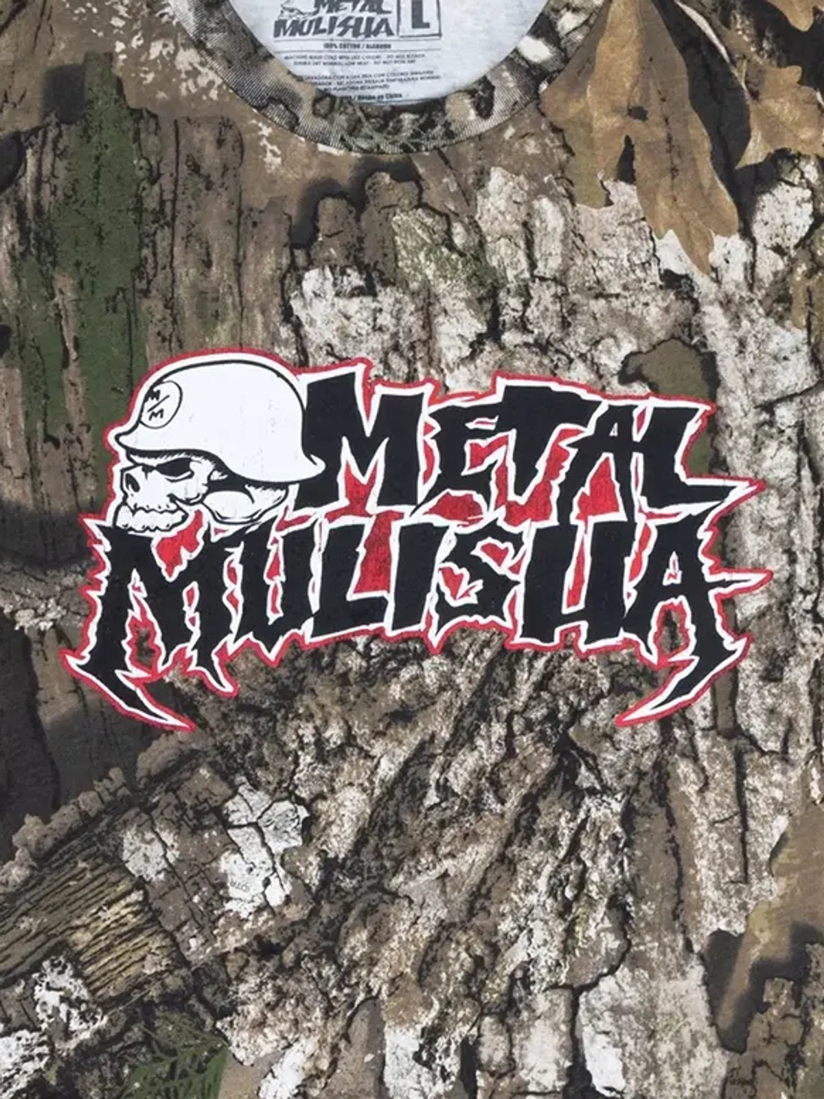 Metal Mulisha Corpo Fang Camo long sleeve T-shirt graphic close-up
