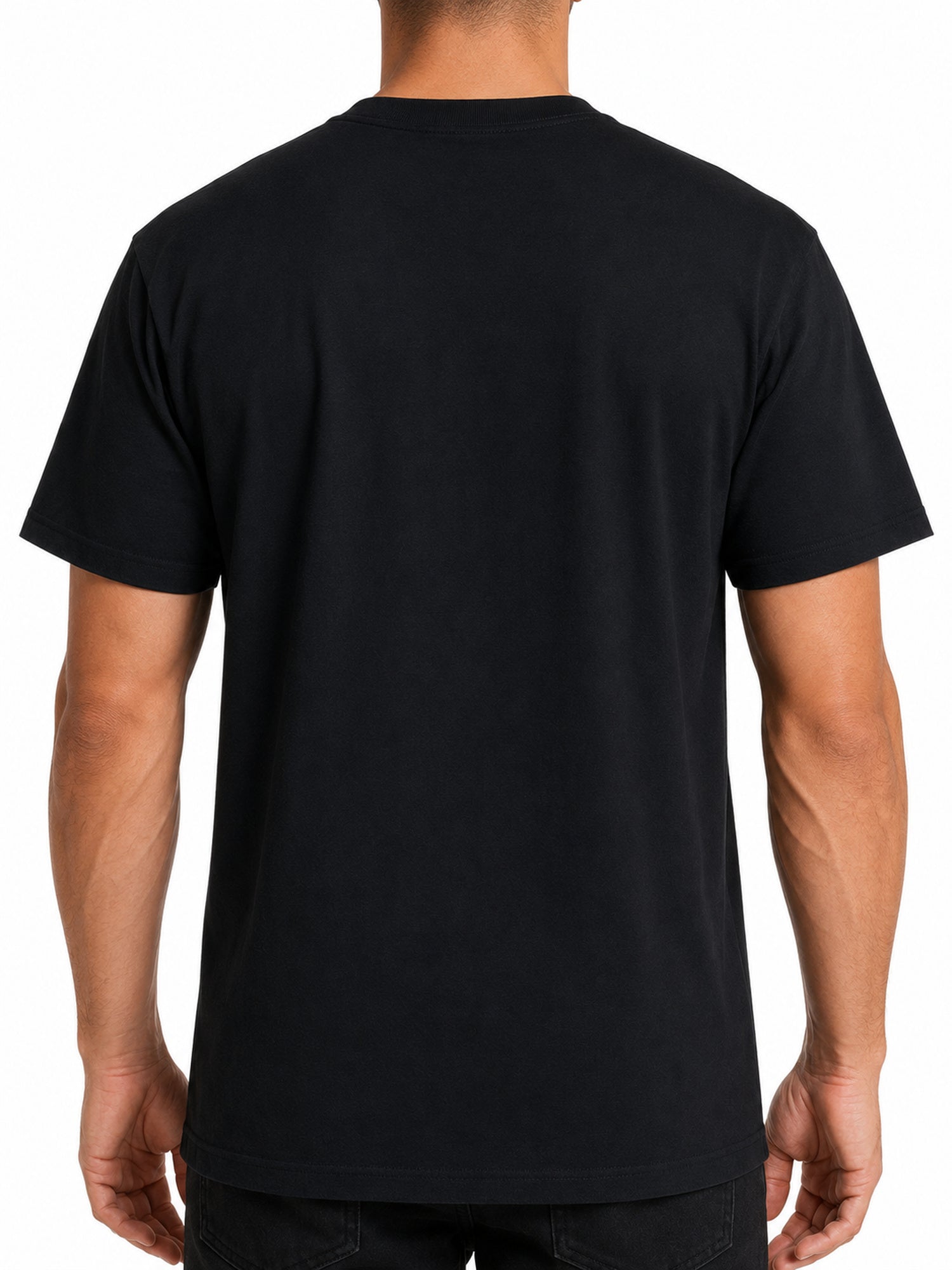 Metal Mulisha OG Helmet black T-shirt plain back model view