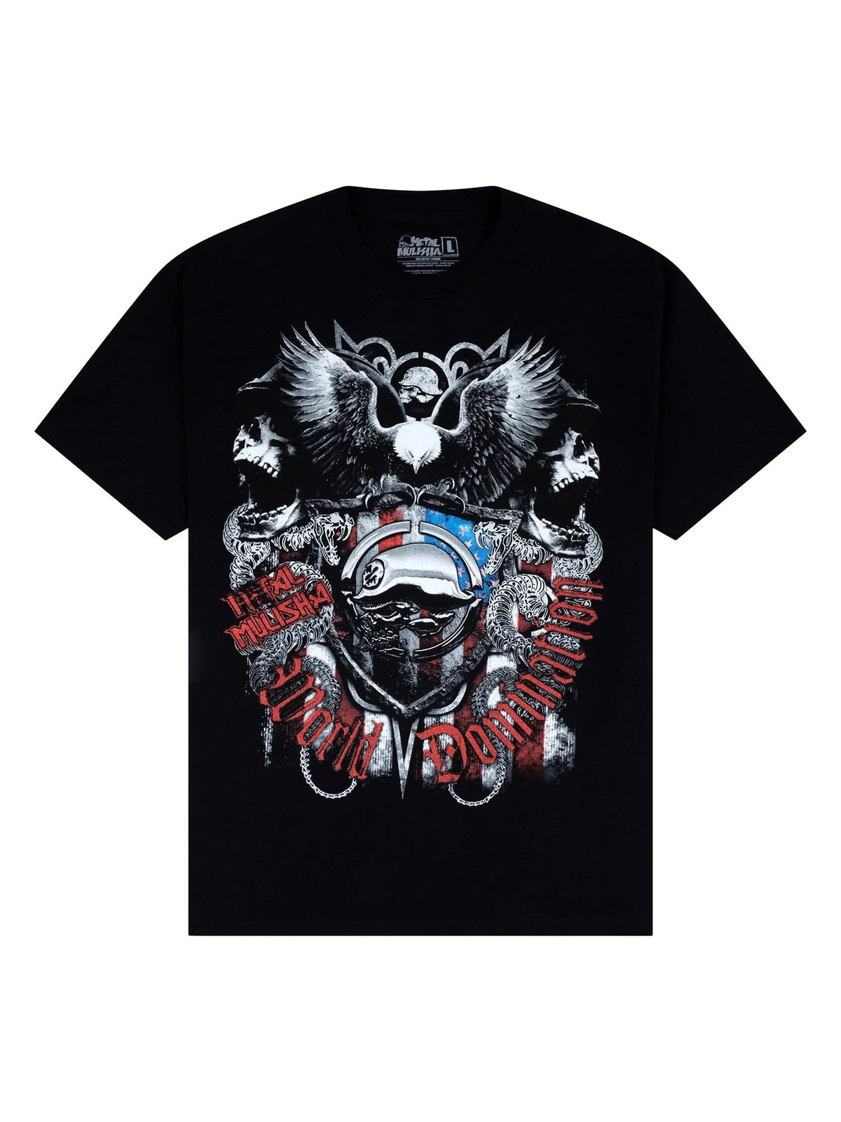 Metal Mulisha World Leader black T-shirt original flat front view