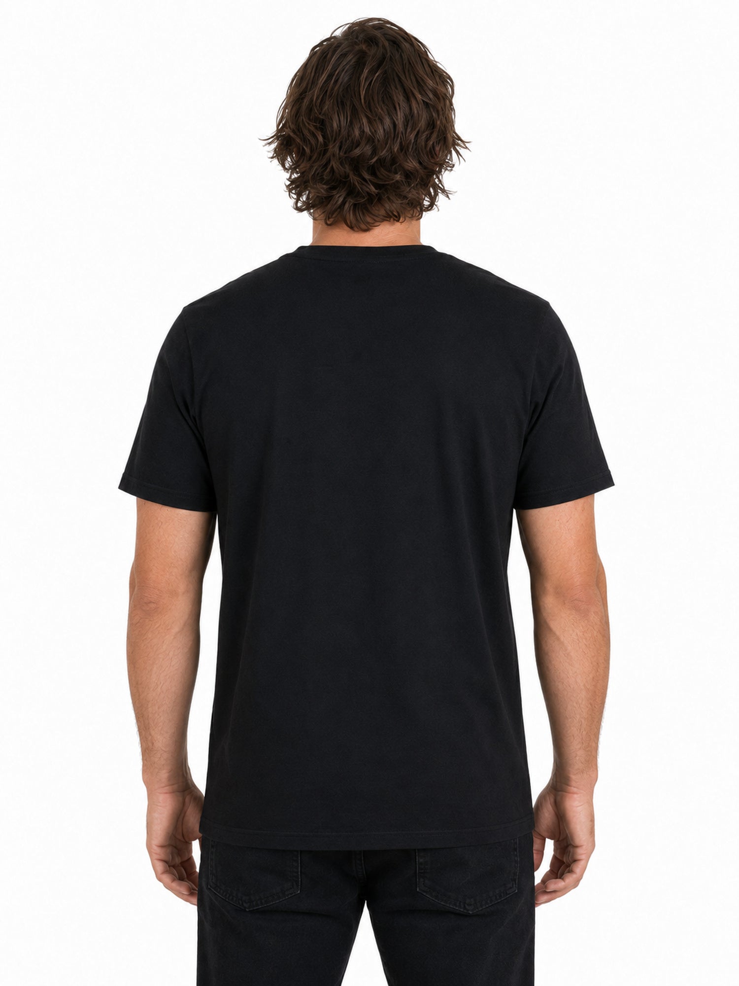 Metal Mulisha Skream tee plain back view on model