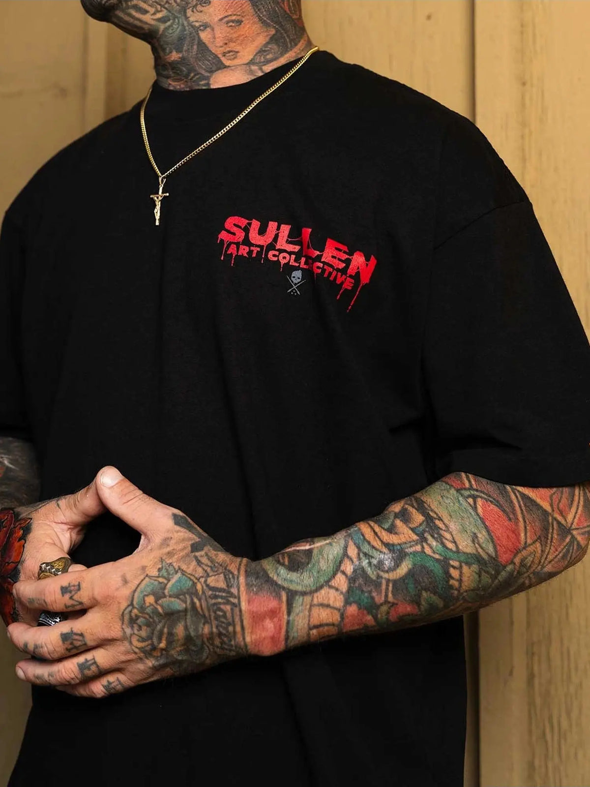 Styled front view of the Sullen Killer Clown 1 Ton T-shirt