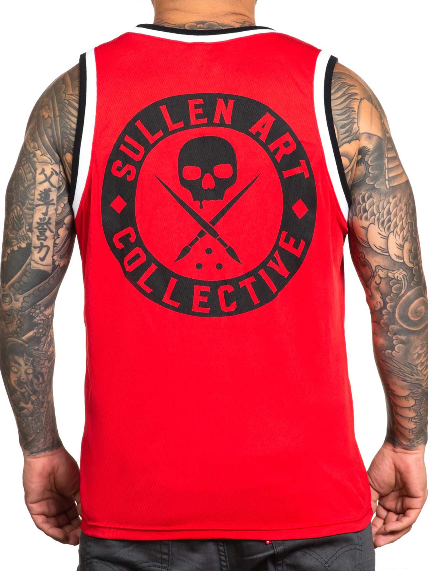 Sullen Men's BOH Red Jersey Tank Top by Sullen