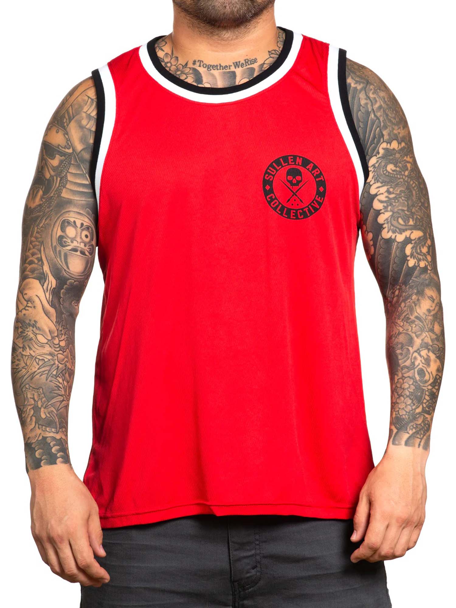 Sullen Men's BOH Red Jersey Tank Top by Sullen