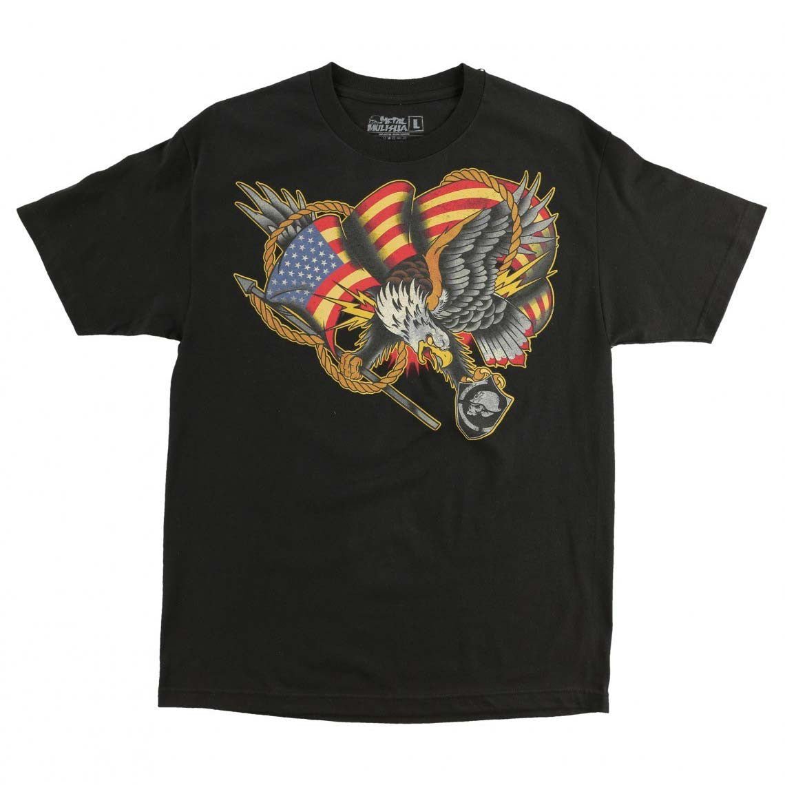Metal Mulisha Men's Capture American Flag and Eagle Tee