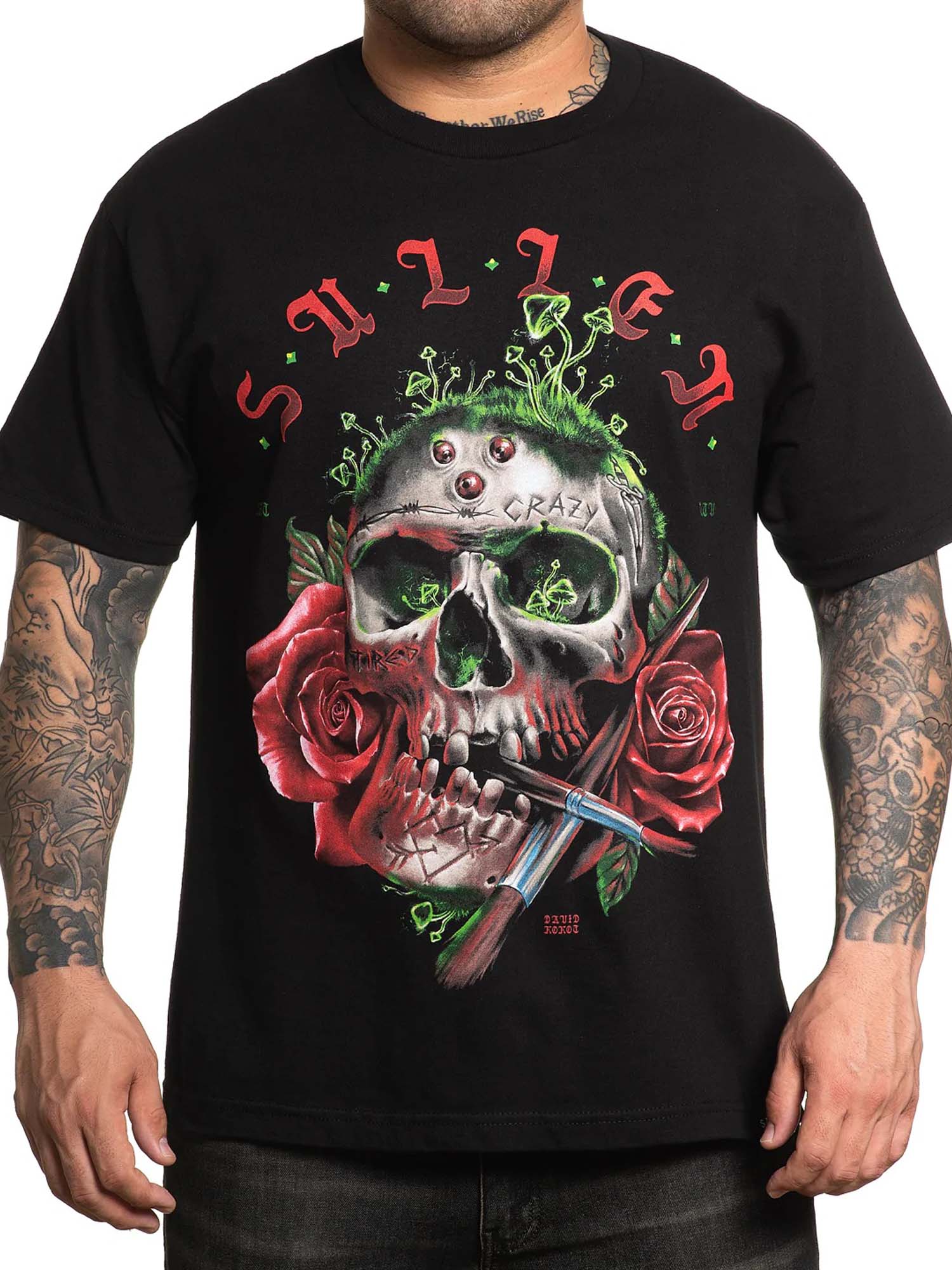 Sullen Men's Crazy Tired Short Sleeve Standard T-shirt by Sullen