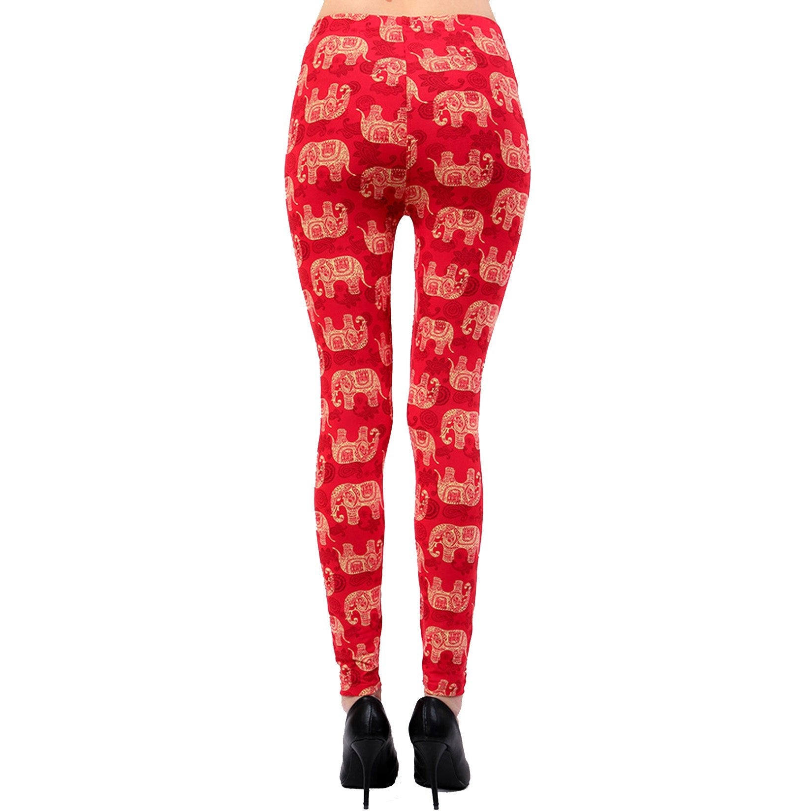Vulcinity Ethnic Elephant Print Leggings