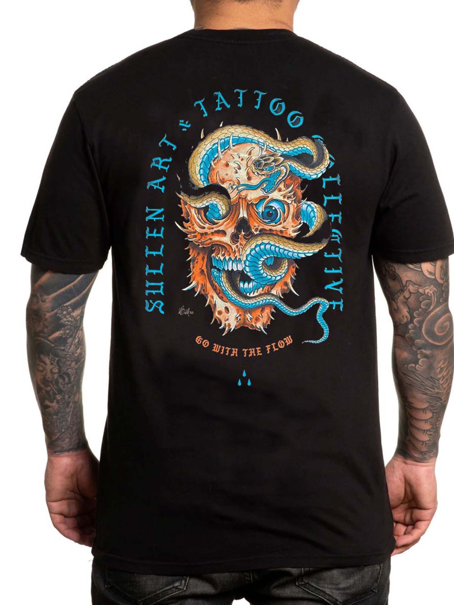 Sullen Men's Flow Short Sleeve Vintage Black Premium T-shirt by Sullen