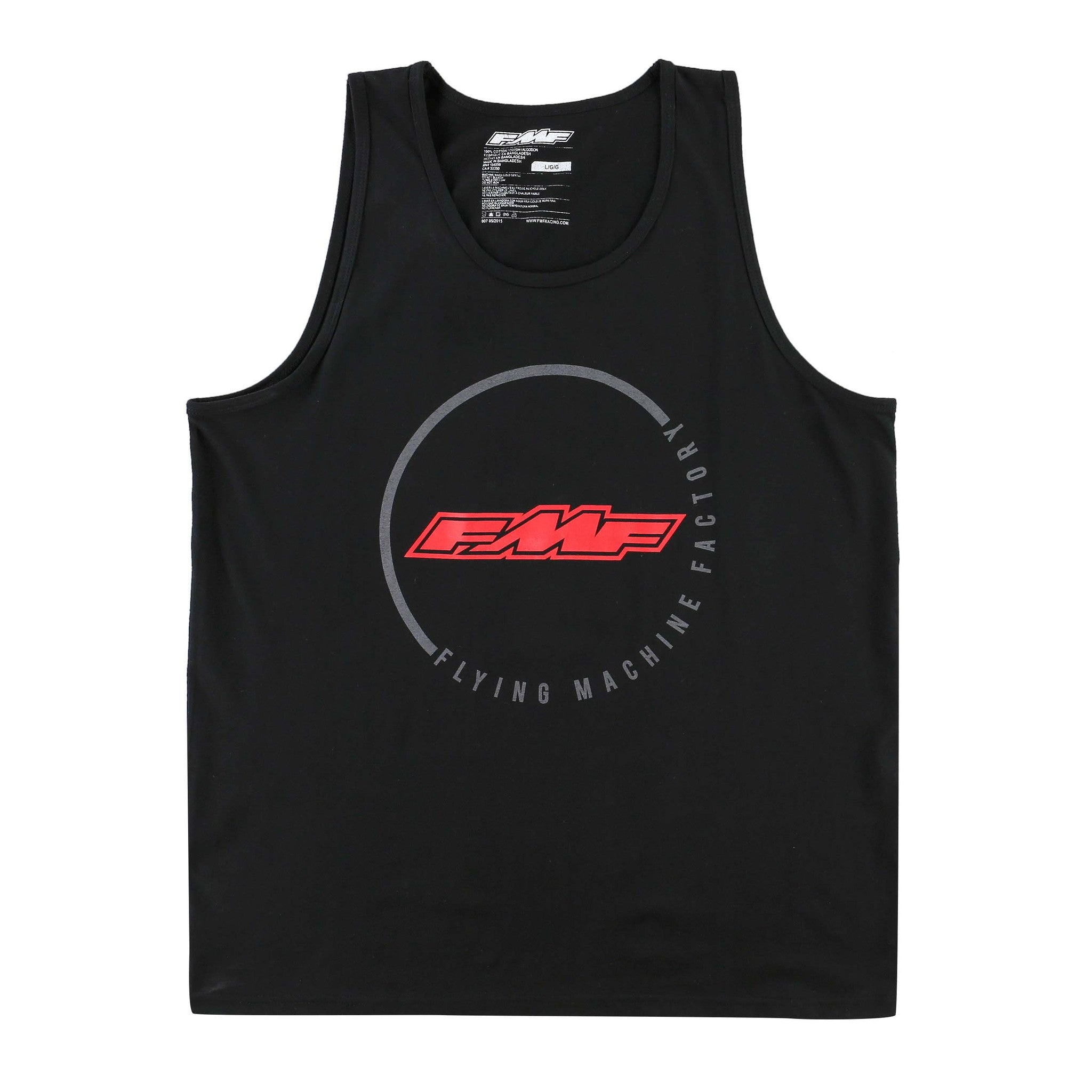 FMF Racing Men's Lapped Tank Top Black