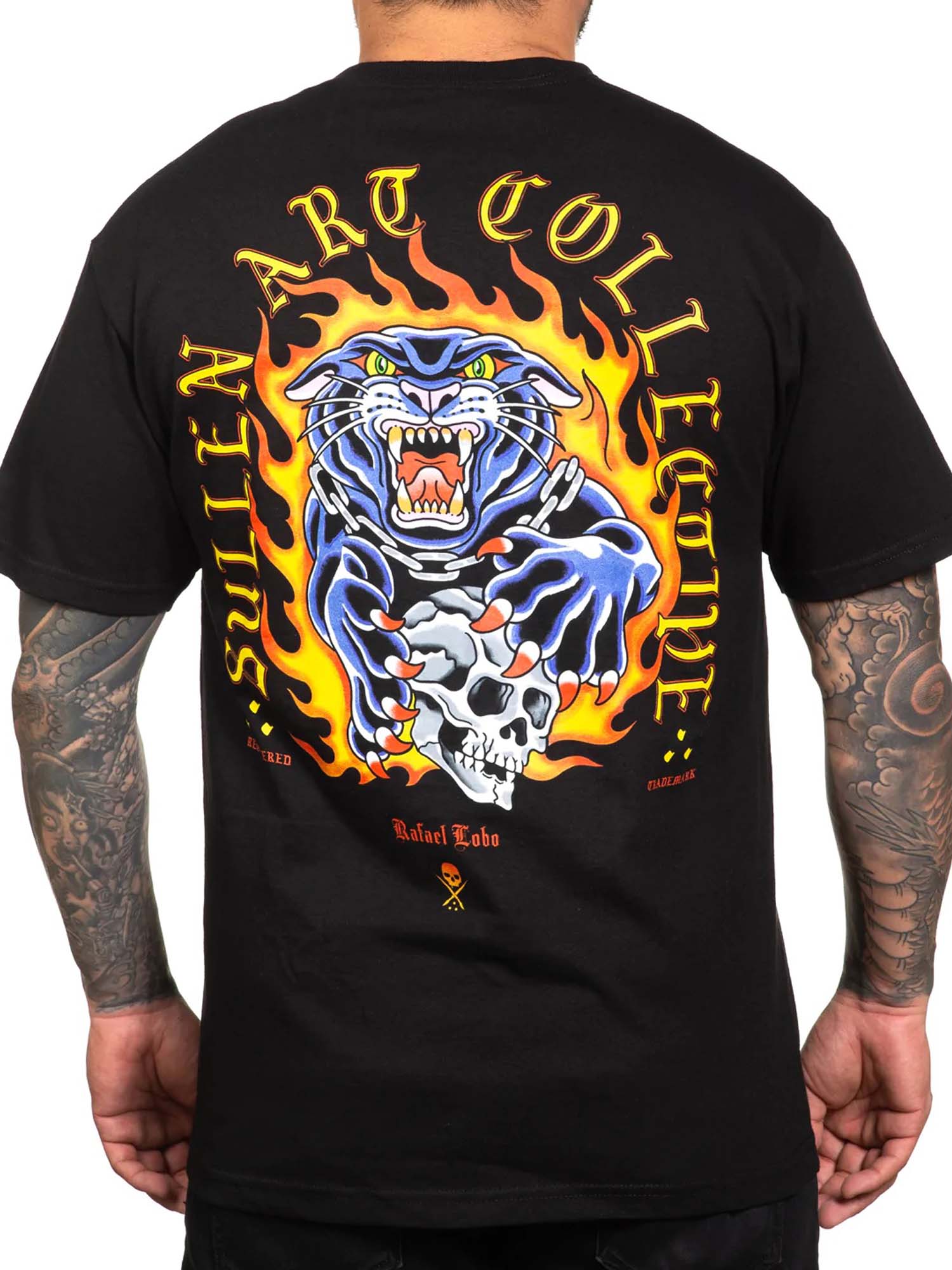 Sullen Men's Lobo Short Sleeve Black Standard T-shirt by Sullen