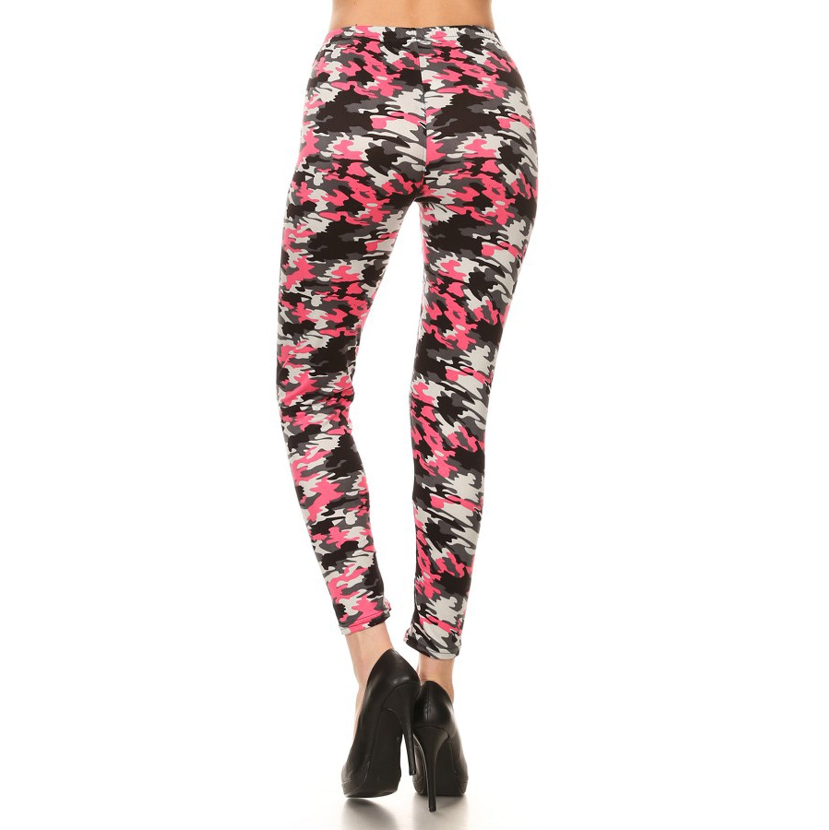 Vulcinity Pink Camouflage Print Leggings